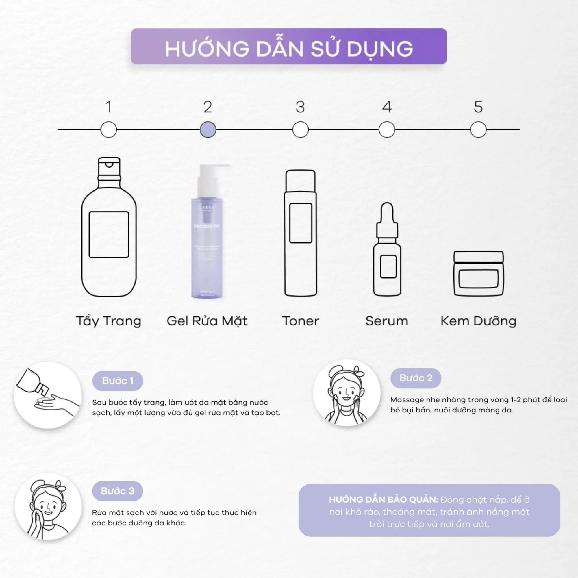 gel rửa mặt Zakka