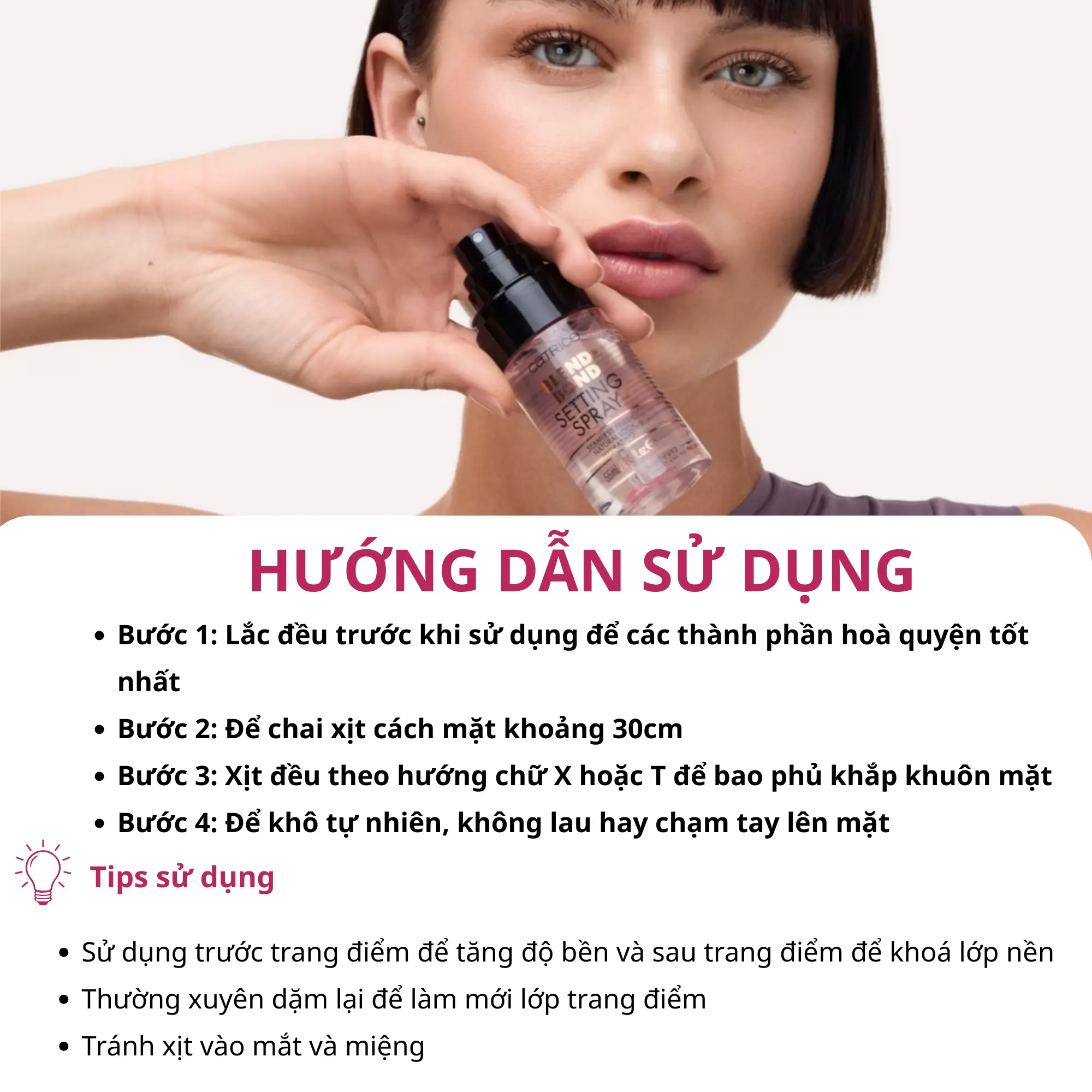 Xịt Khóa Nền Catrice Blend + Bond Setting Spray