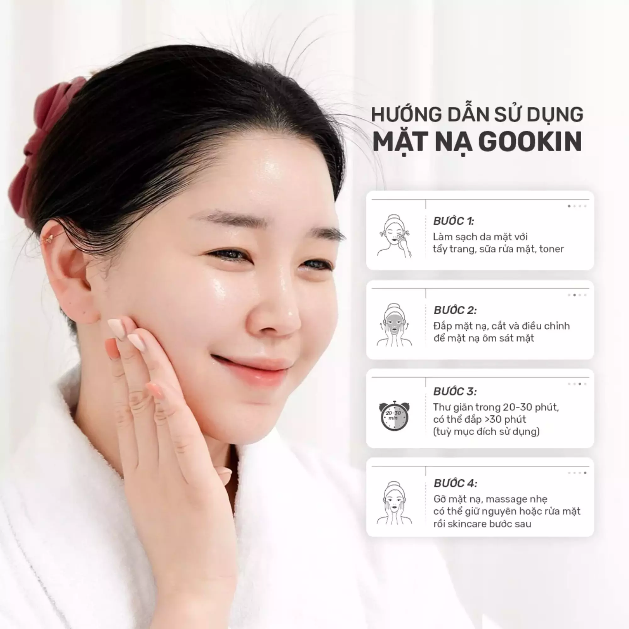mặt nạ trà xanh gookin