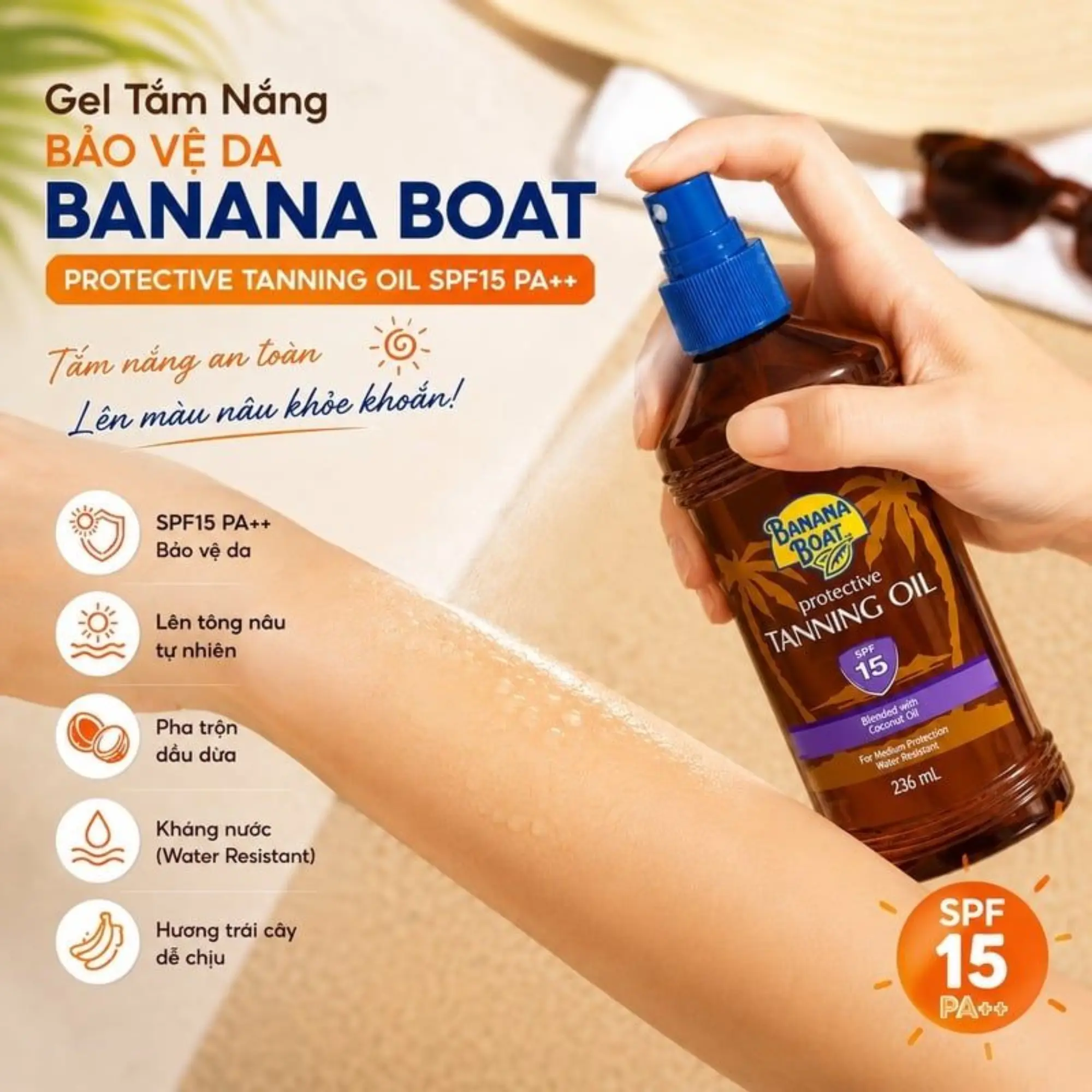 gel tắm nắng banana boat