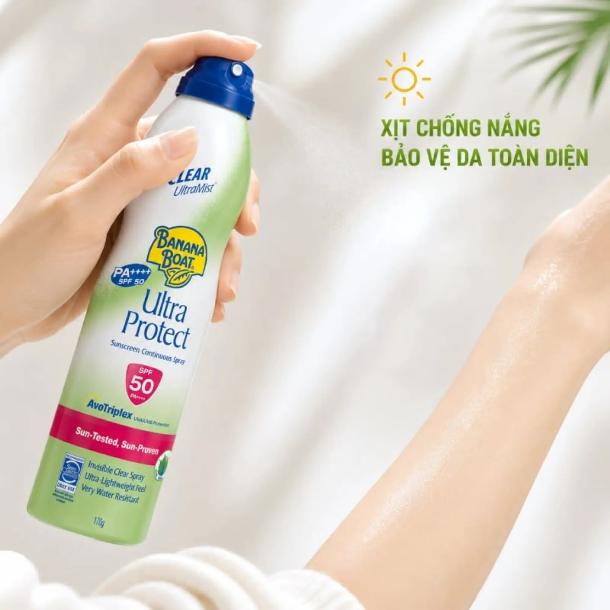 xịt chống nắng ultra protect