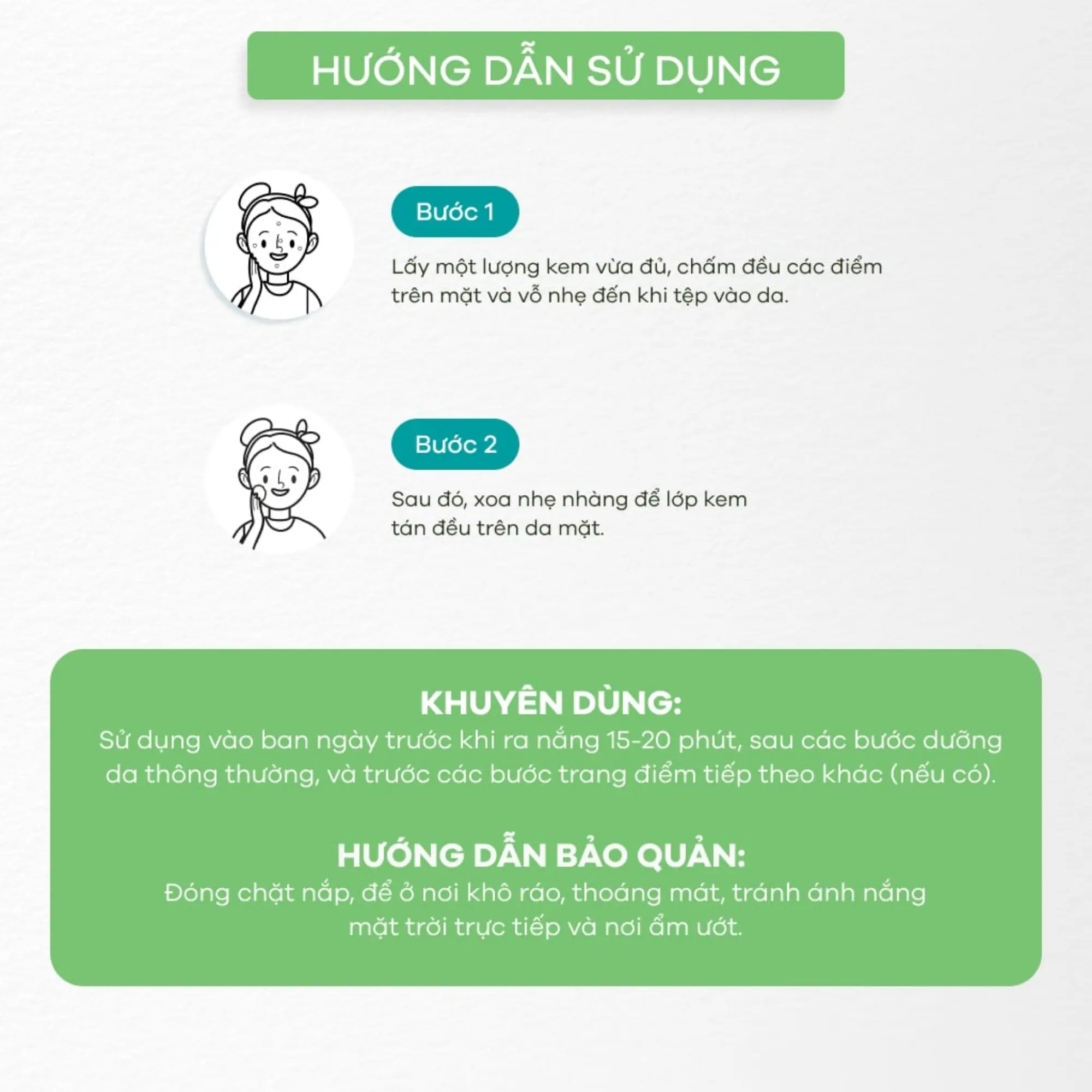 kem chống nắng Zakka xanh