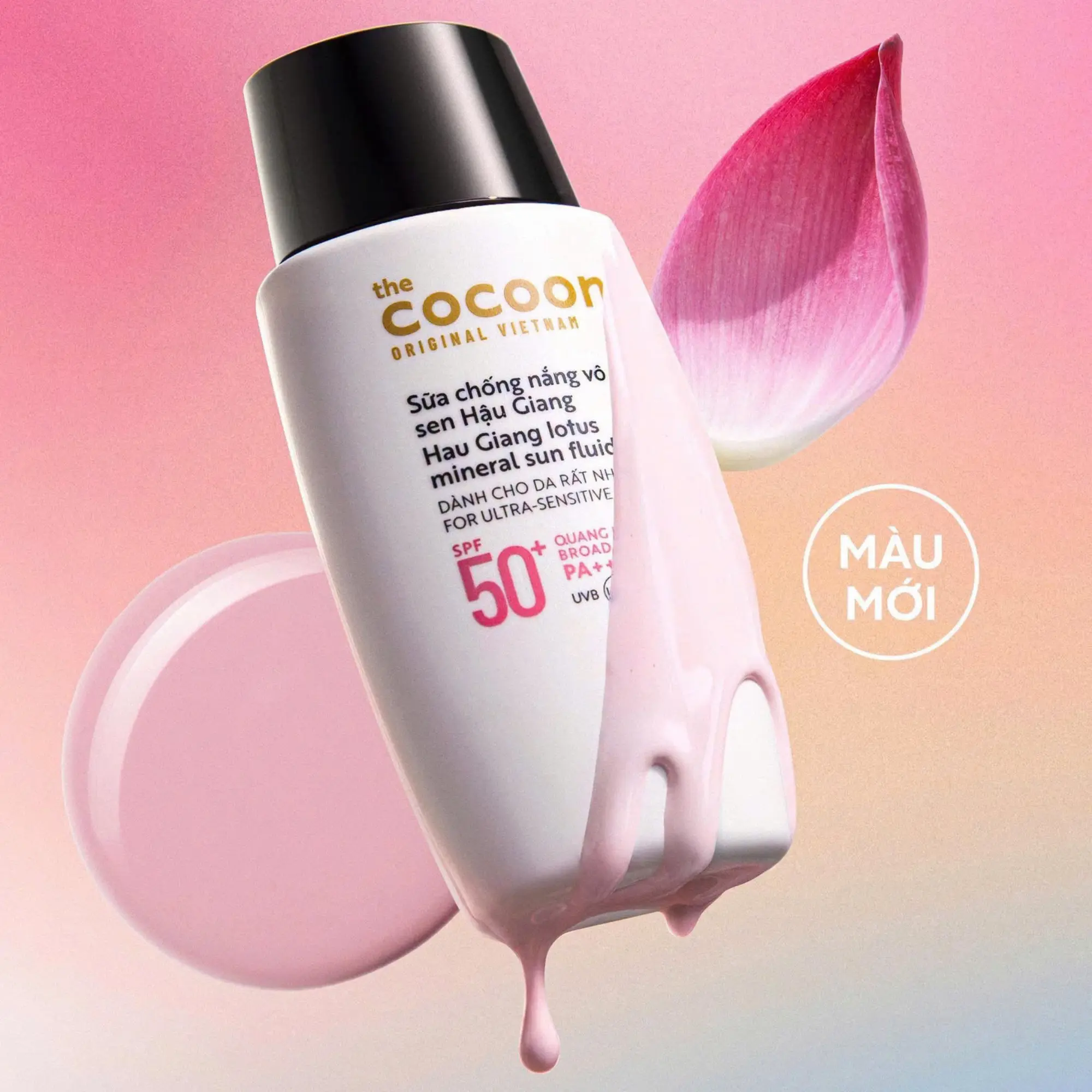 chống nắng cocoon nâng tone hồng