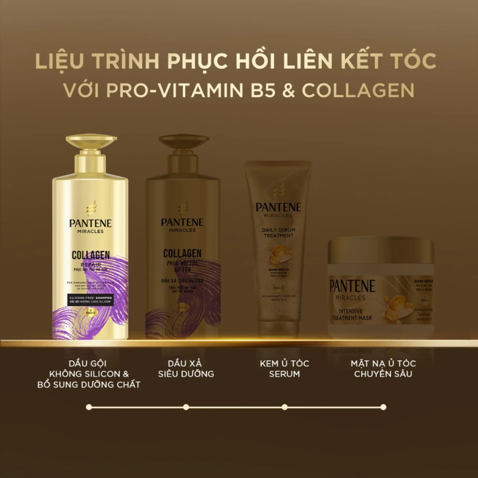 dầu gội phục hồi tóc hư tổn pantene