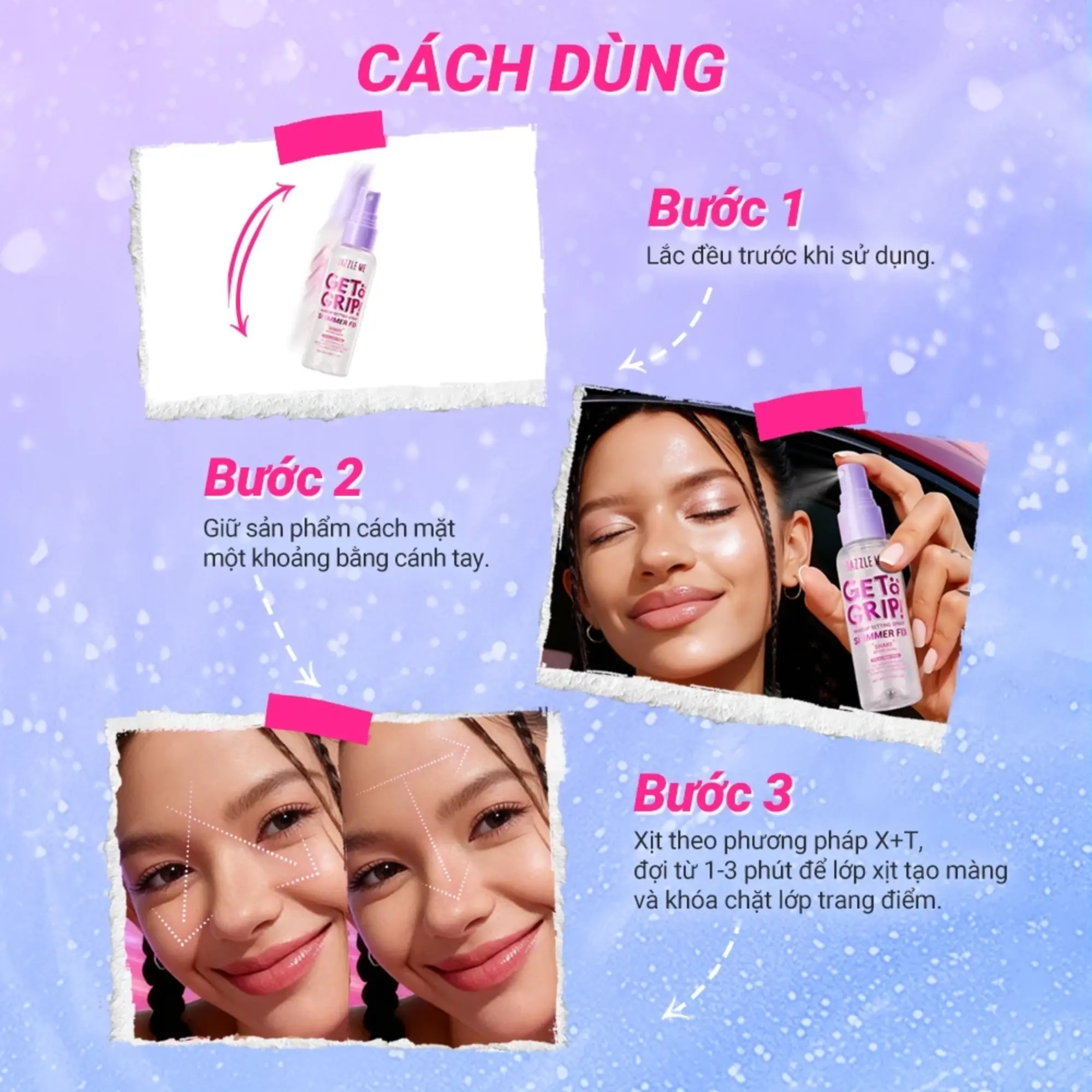 xịt khoá nền Dazzle me