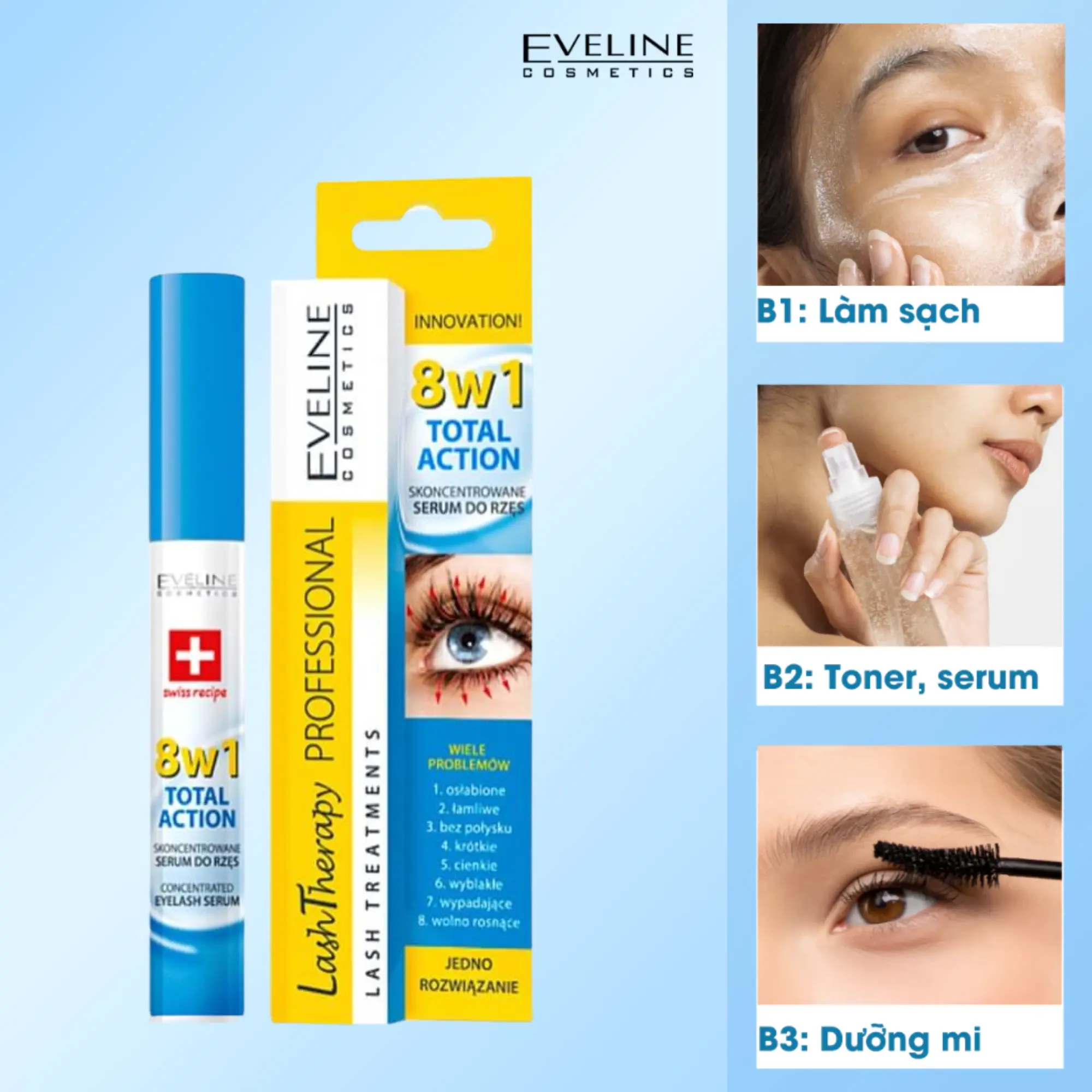 Dưỡng Mi Eveline 8 In 1