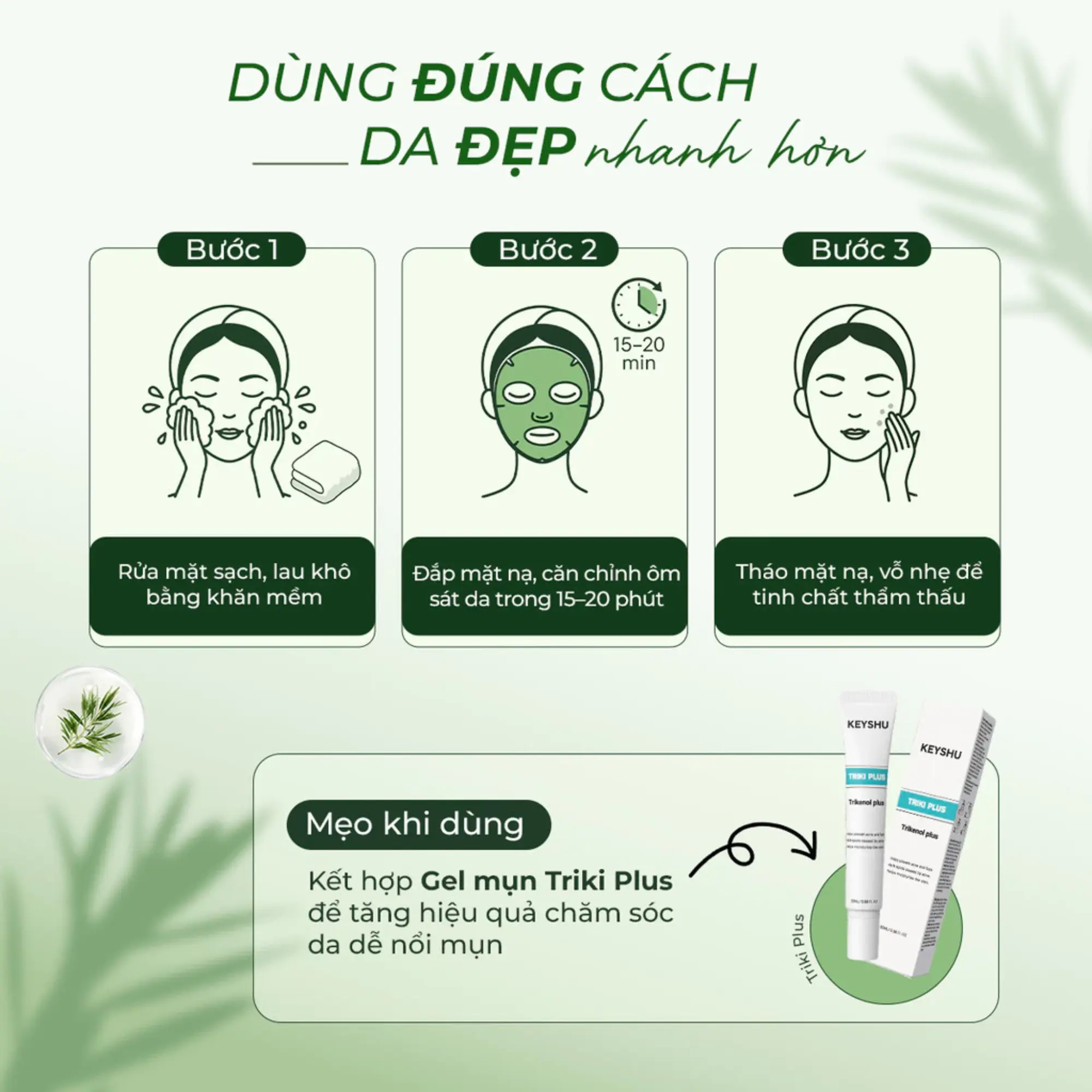 keyhu mặt nạ tràm trà