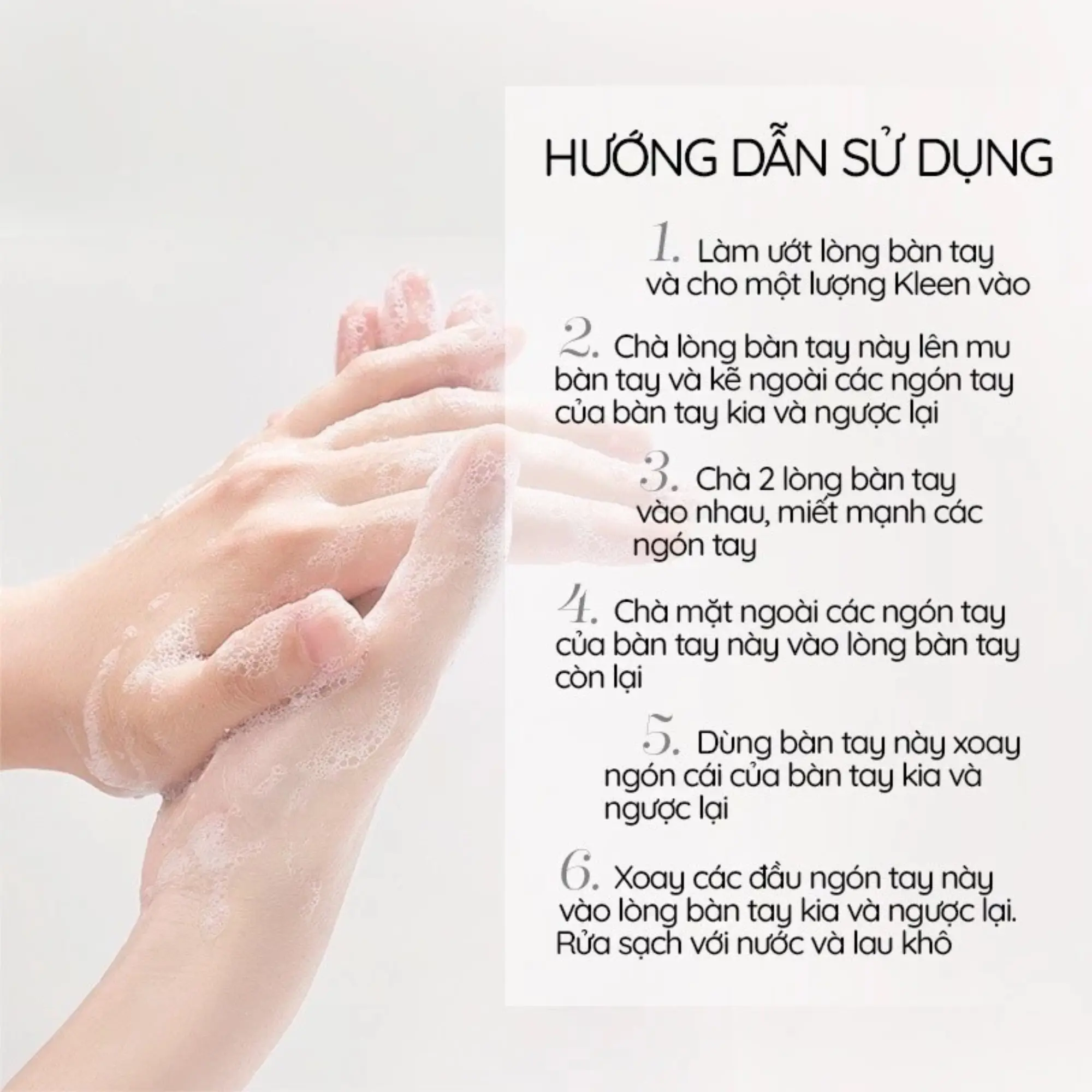sữa rửa tay Kleen
