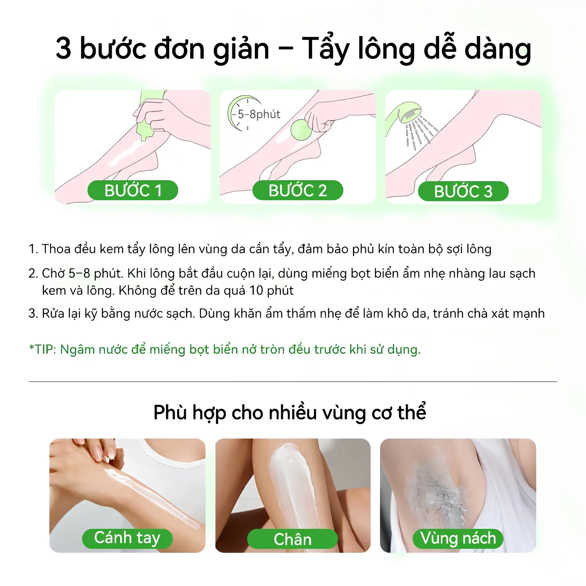 tẩy lông nha đam Lanbena