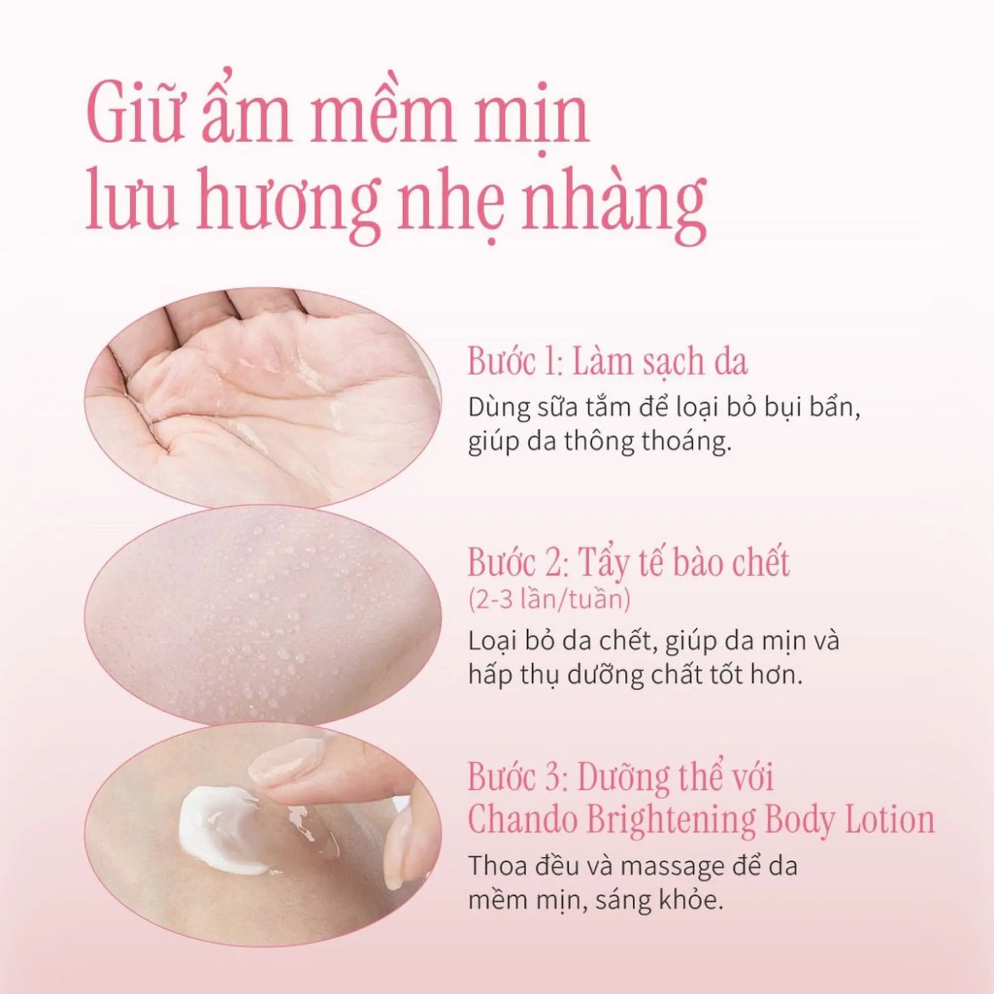 sữa dưỡng thể trắng da Chando