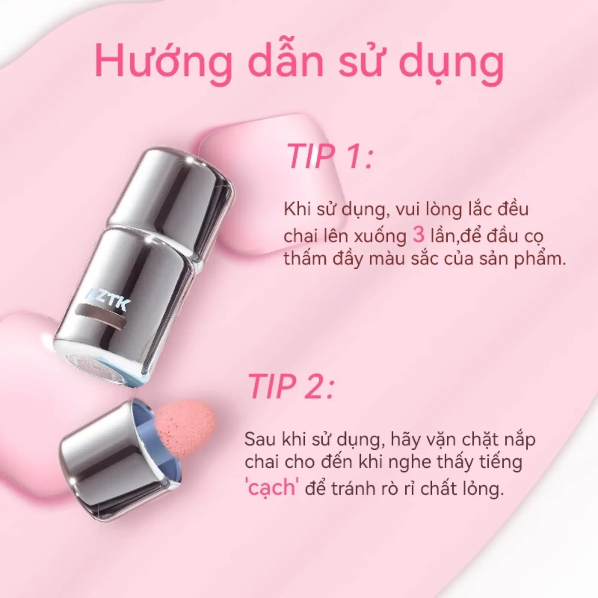 má hồng kem AZTK