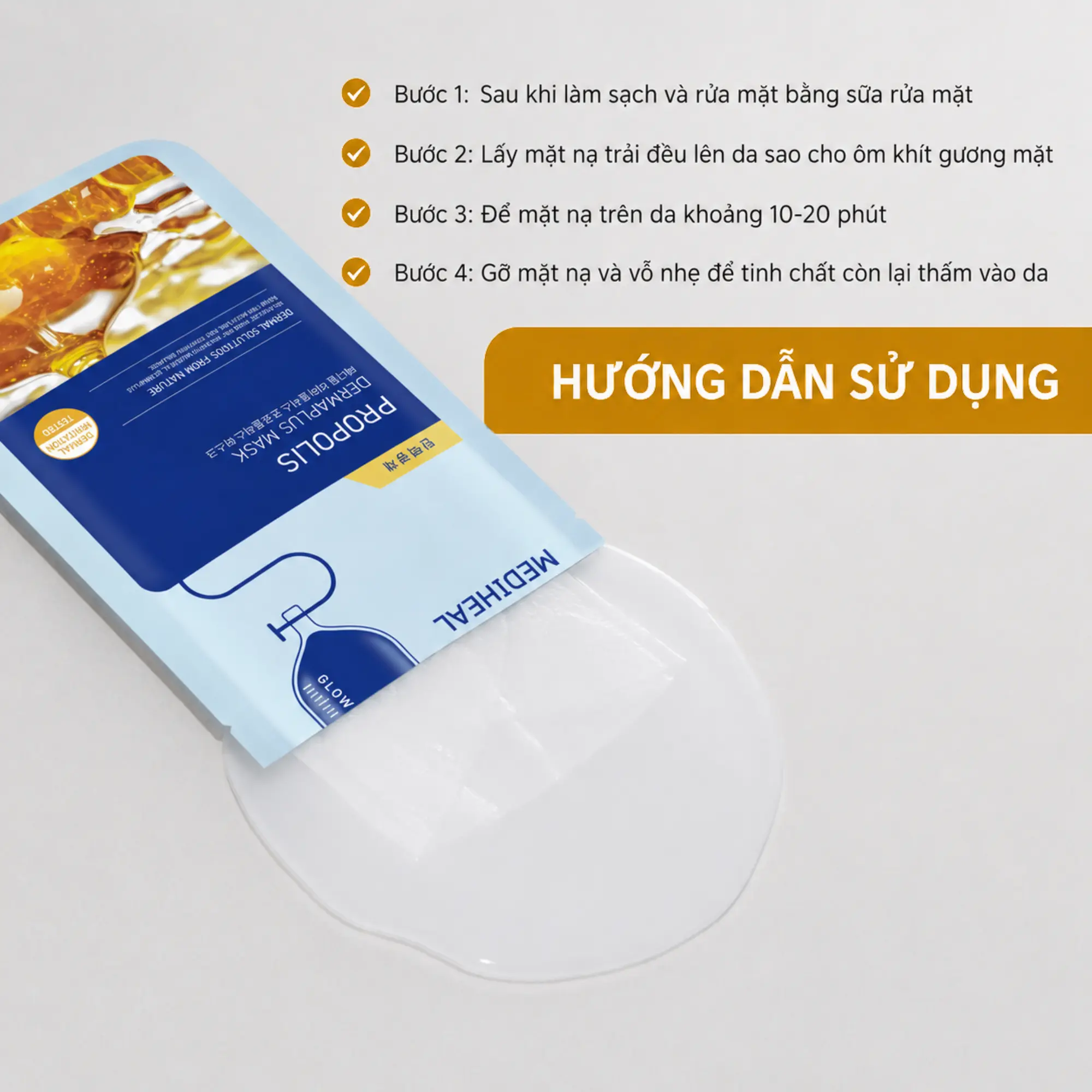 Mặt Nạ Mediheal Dermaplus Propolis Mask