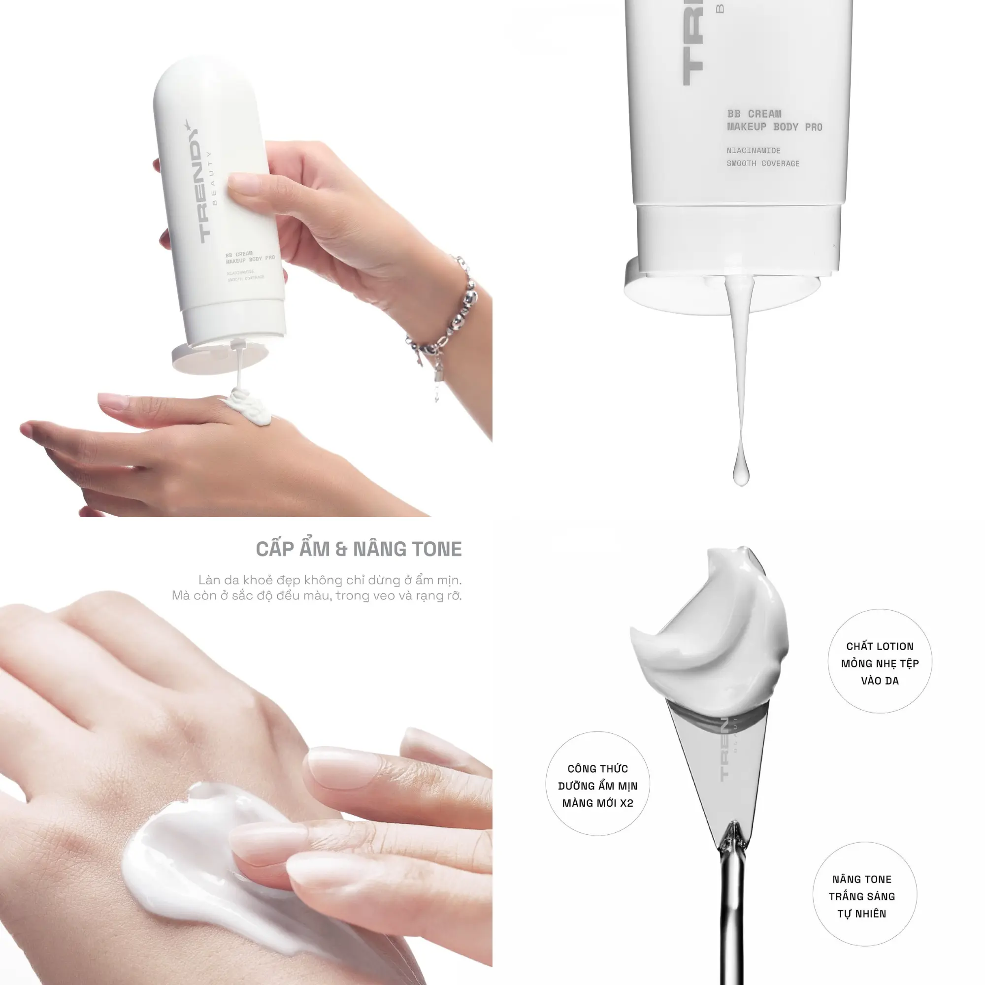 kem nâng tone trendy beauty