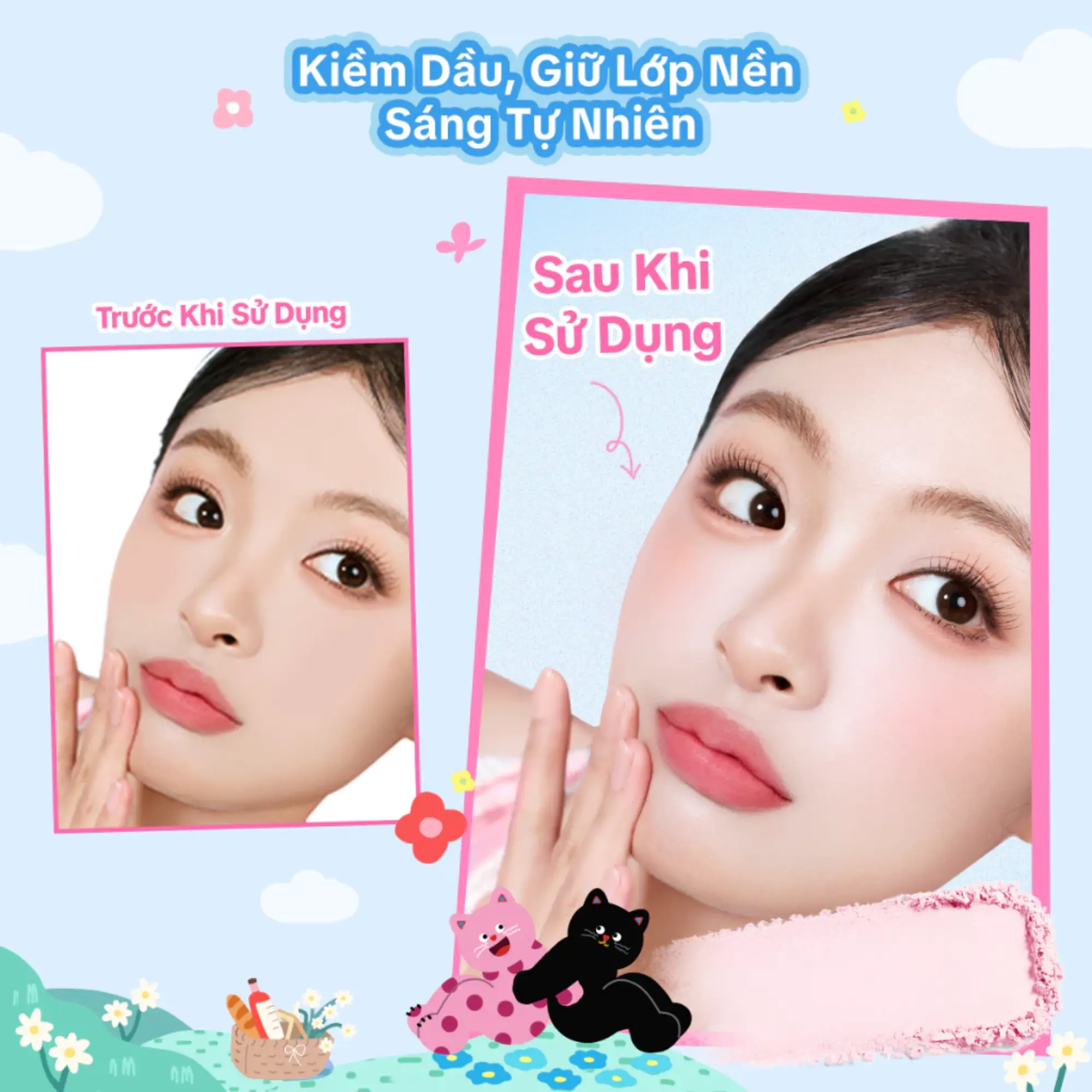 phấn phủ pokky mao
