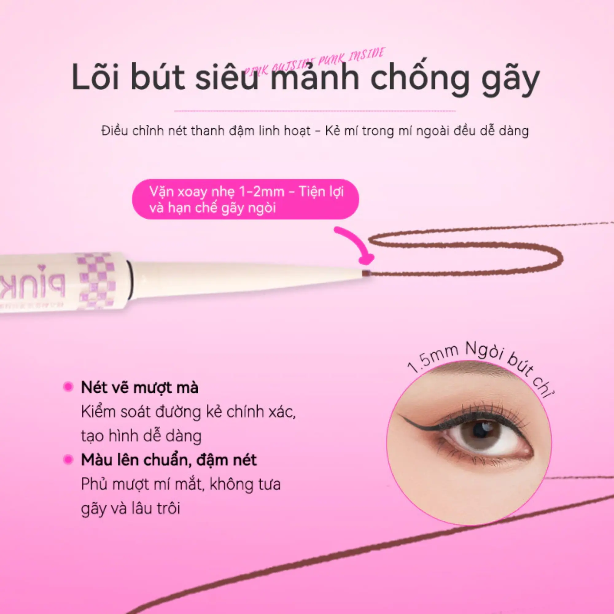 Pinkpunk gel kẻ mắt