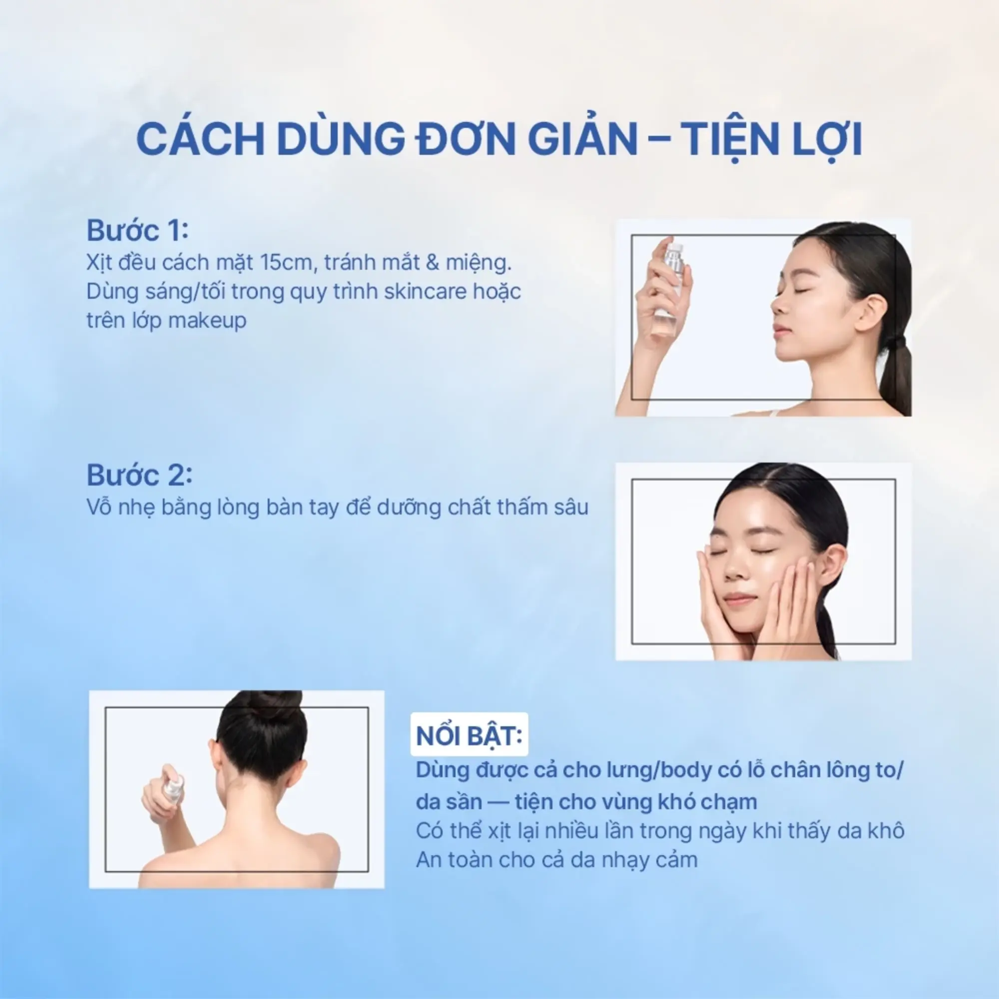 xịt dưỡng da Shimbi Method panthenol