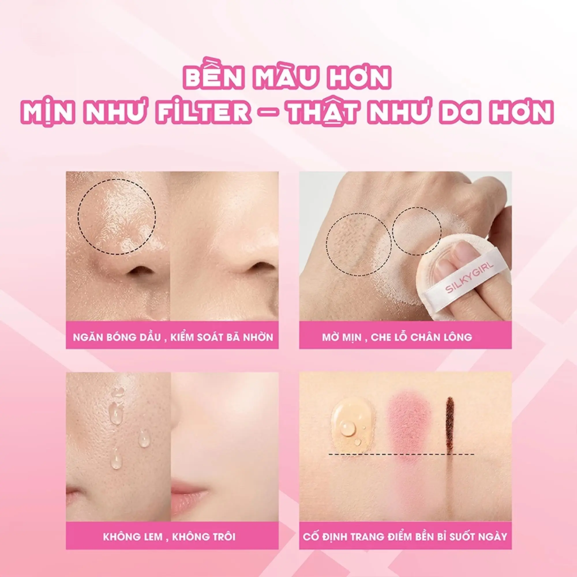 phấn phủ sáp silkygirl