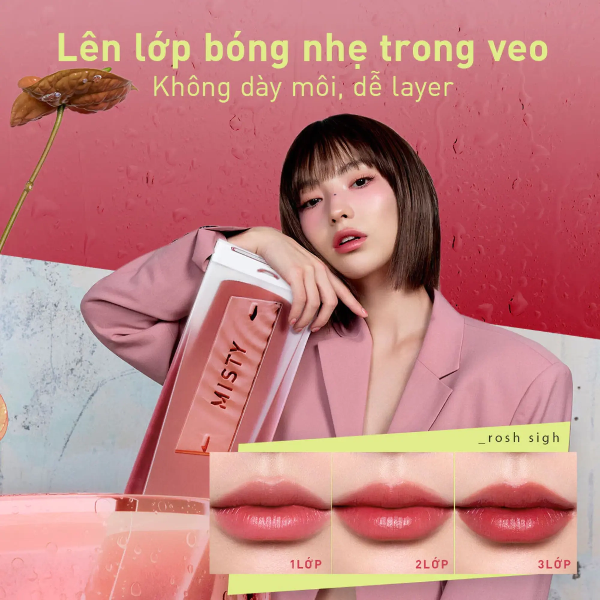 Son Pha Lê 3CE Misty LipB