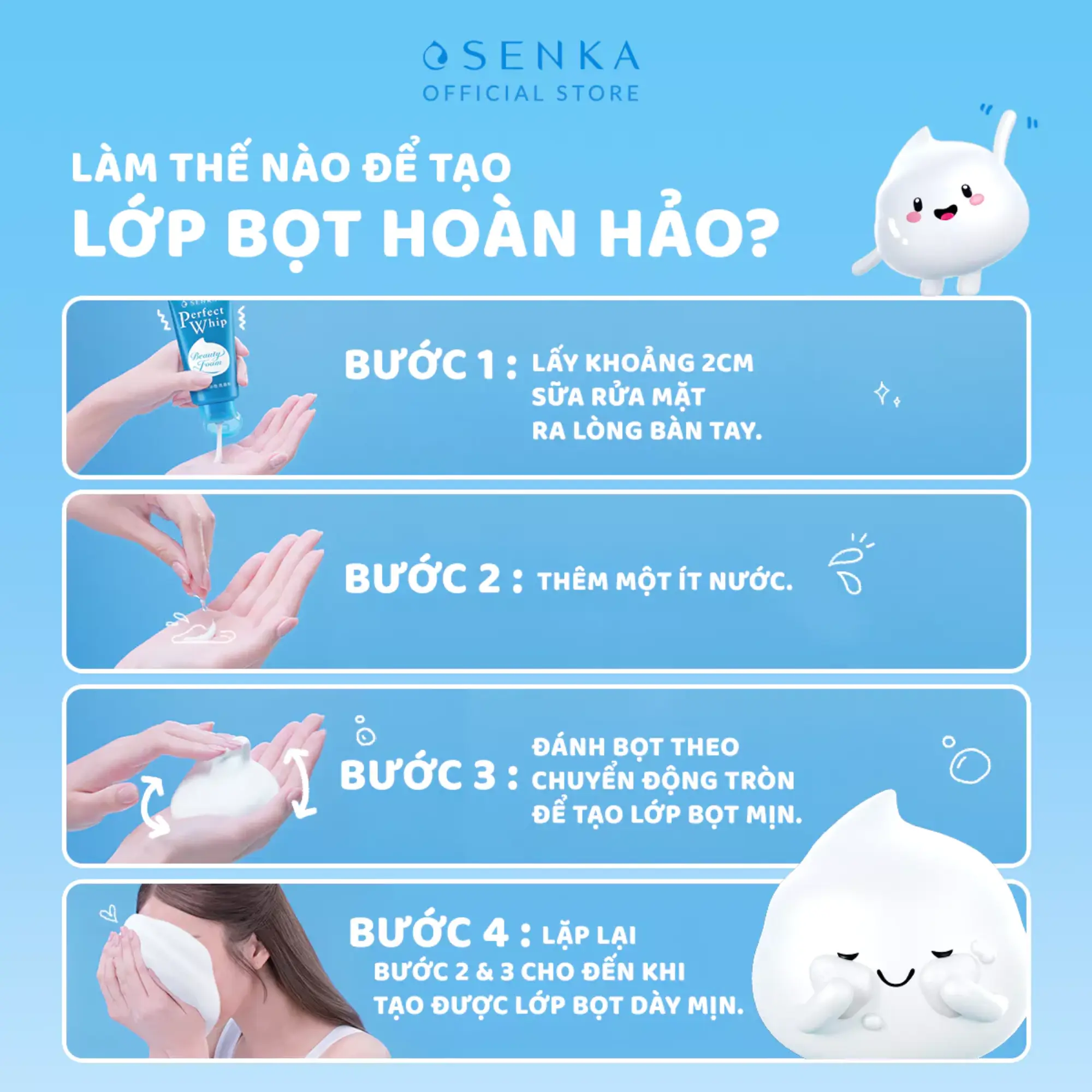 sữa rửa mặt Senka
