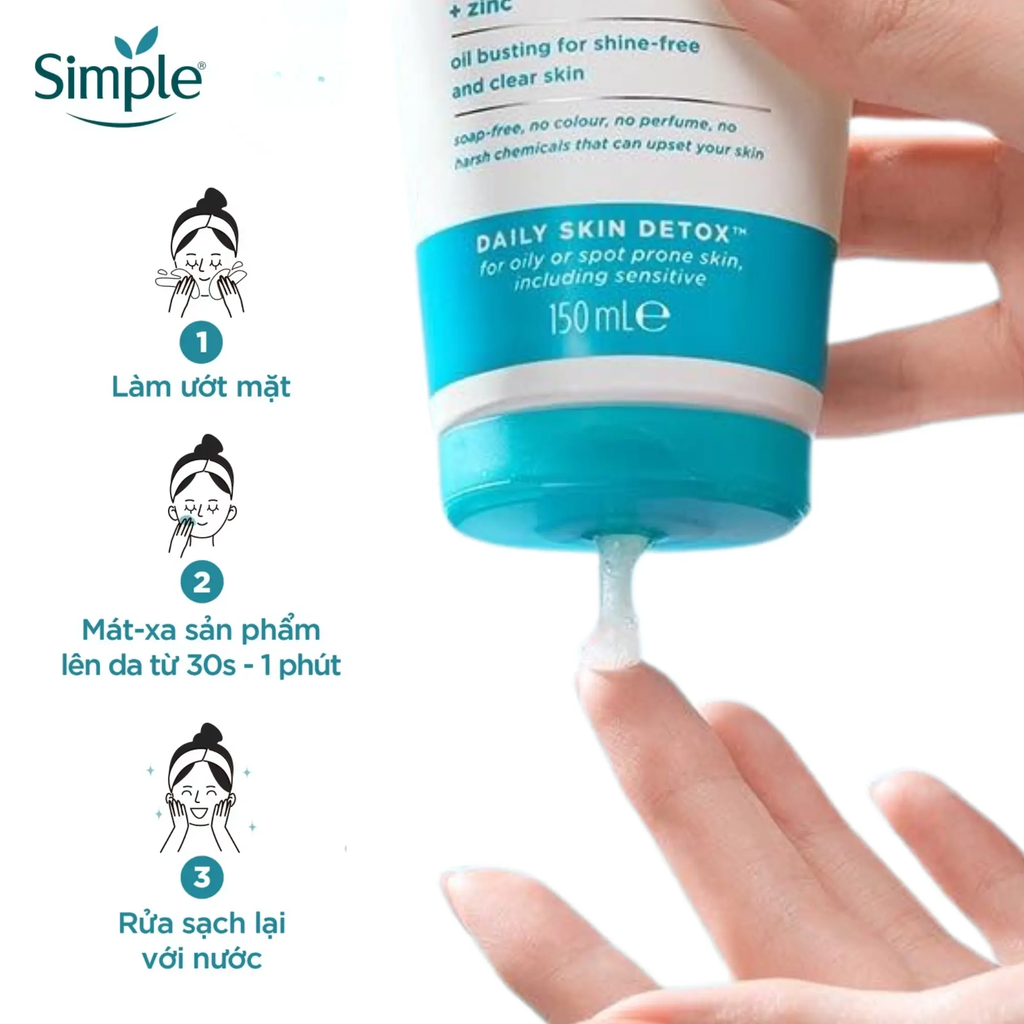 sữa rửa mặt da nhạy cảm simple
