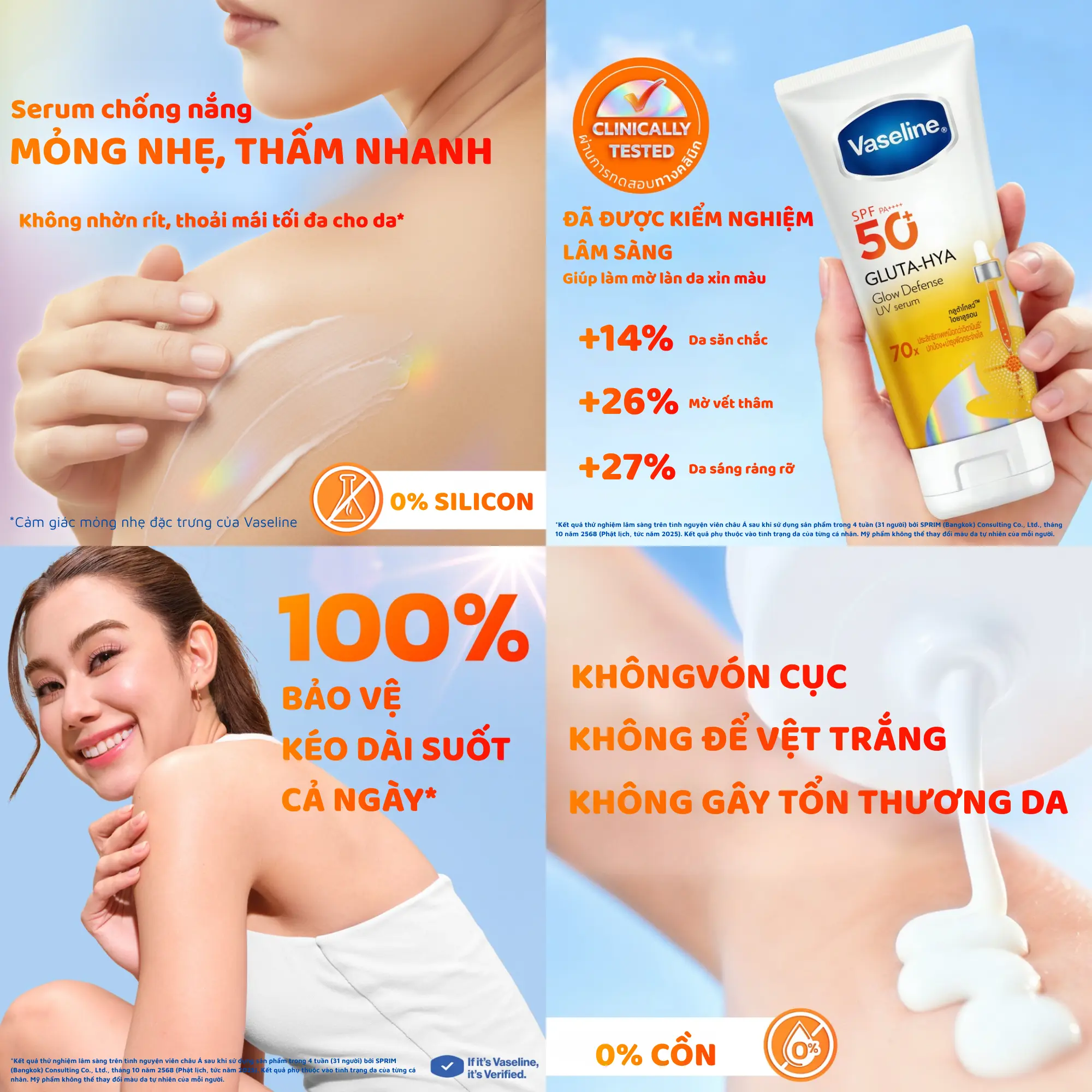 vaseline chống nắng