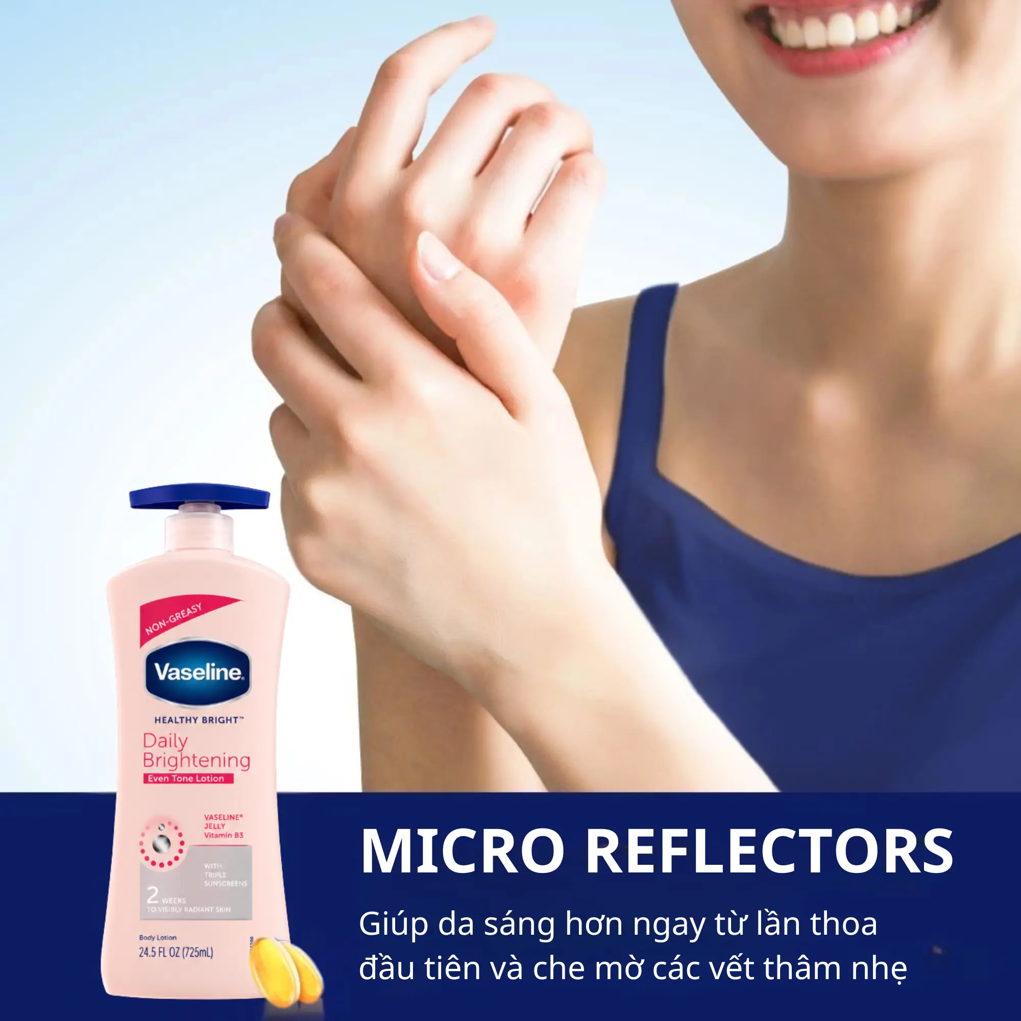 dưỡng thể vaseline hồng