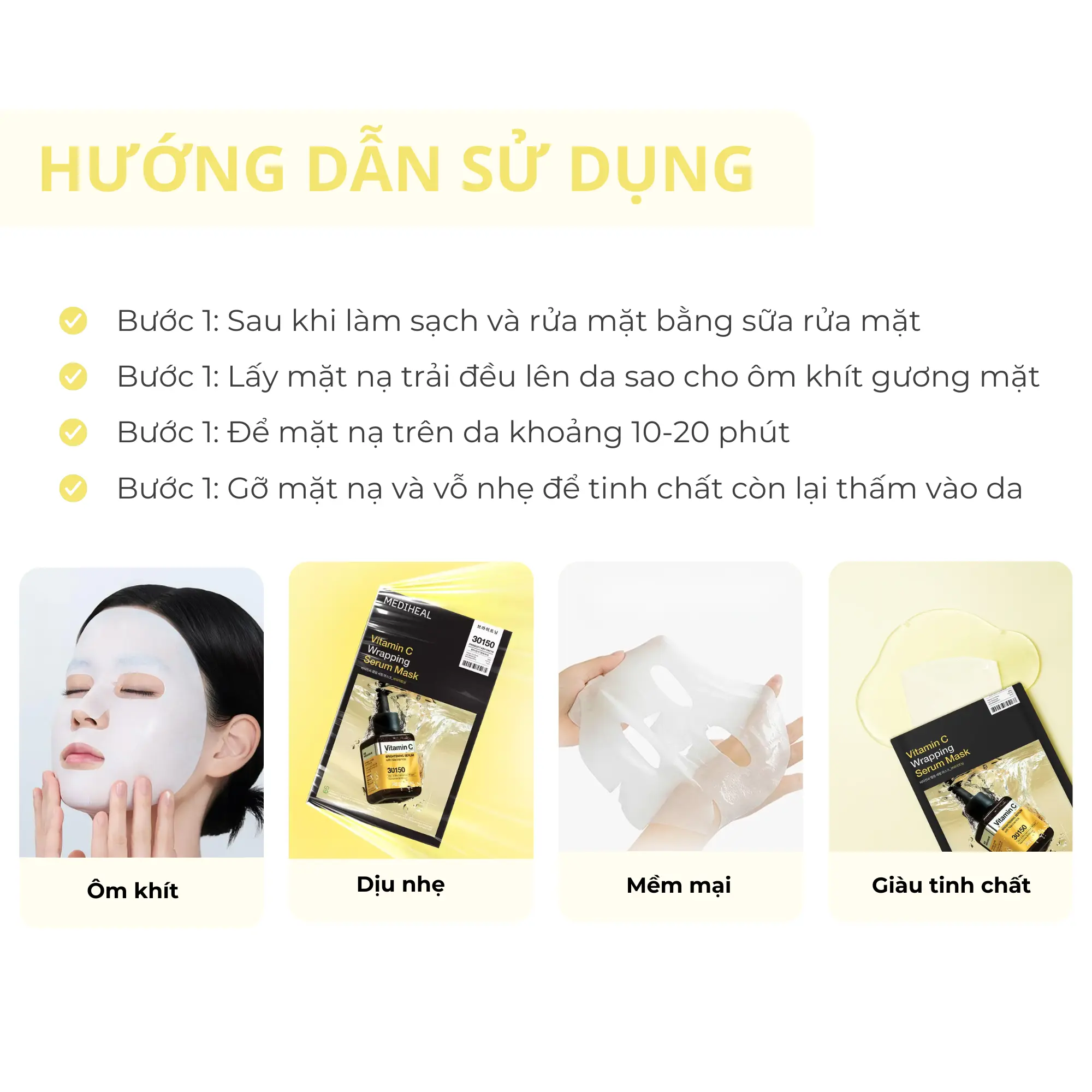 Mediheal Vitamin C Wrapping Serum Brightening Mask