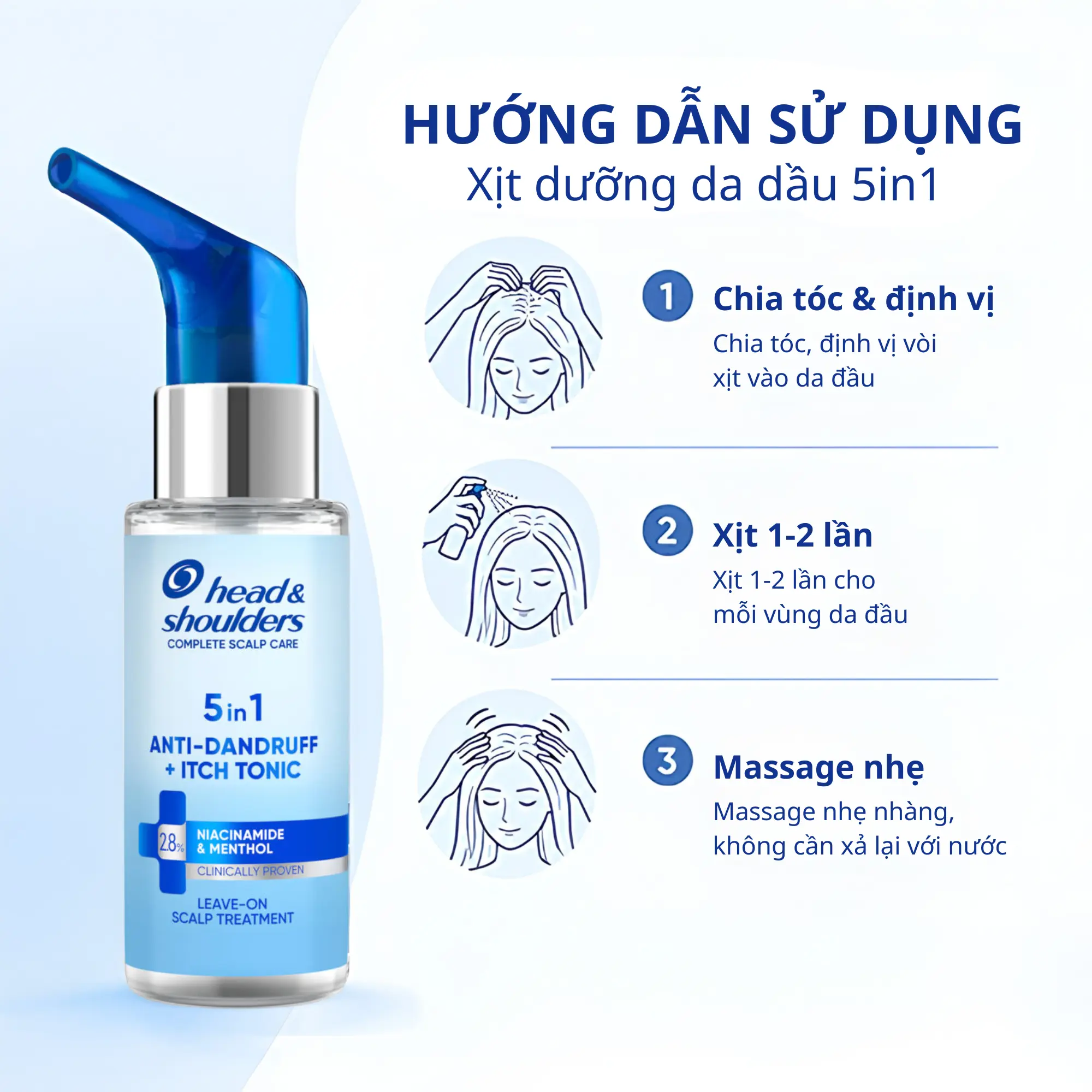 xịt dưỡng da đầu Head & shoulders