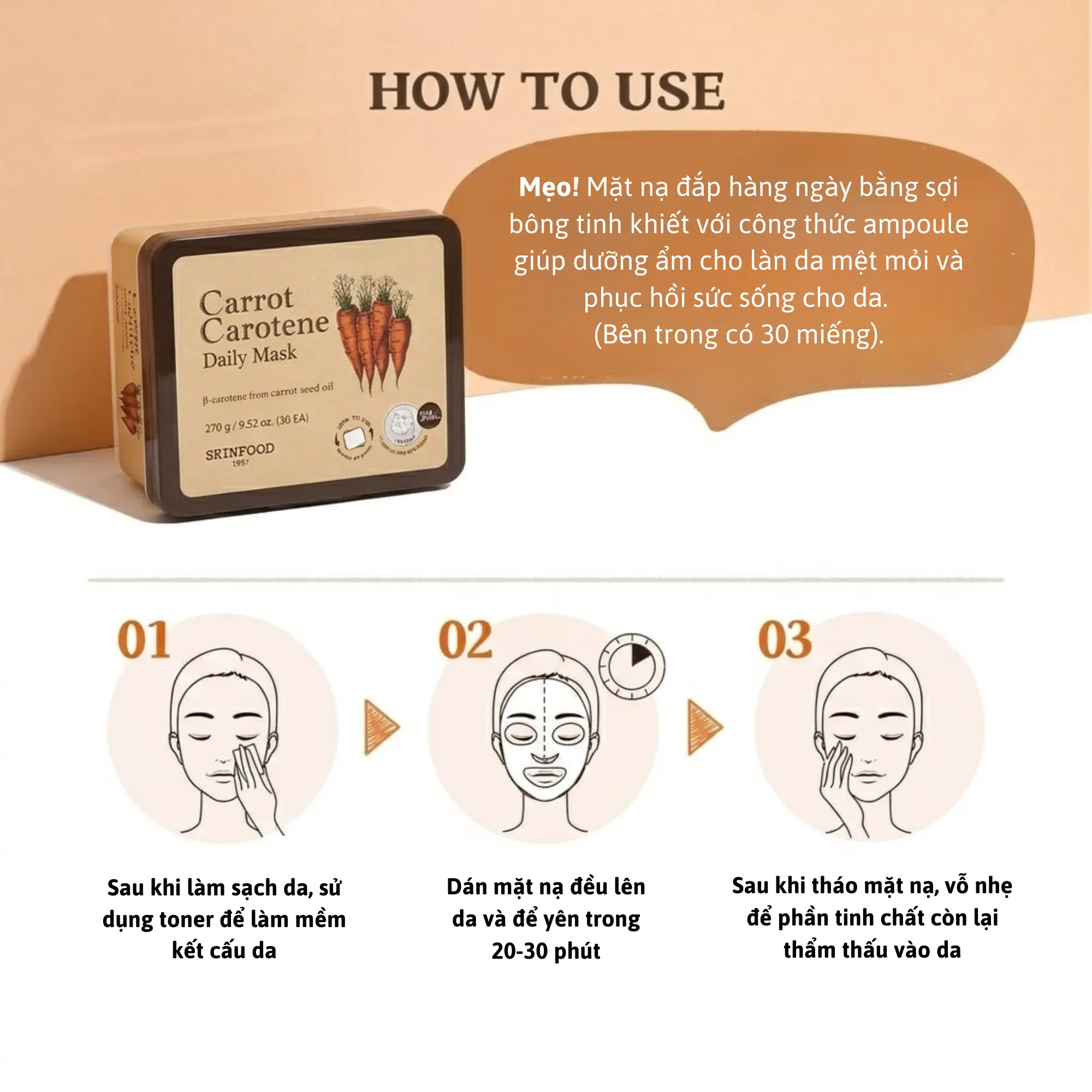 mặt nạ cà rốt skinfood