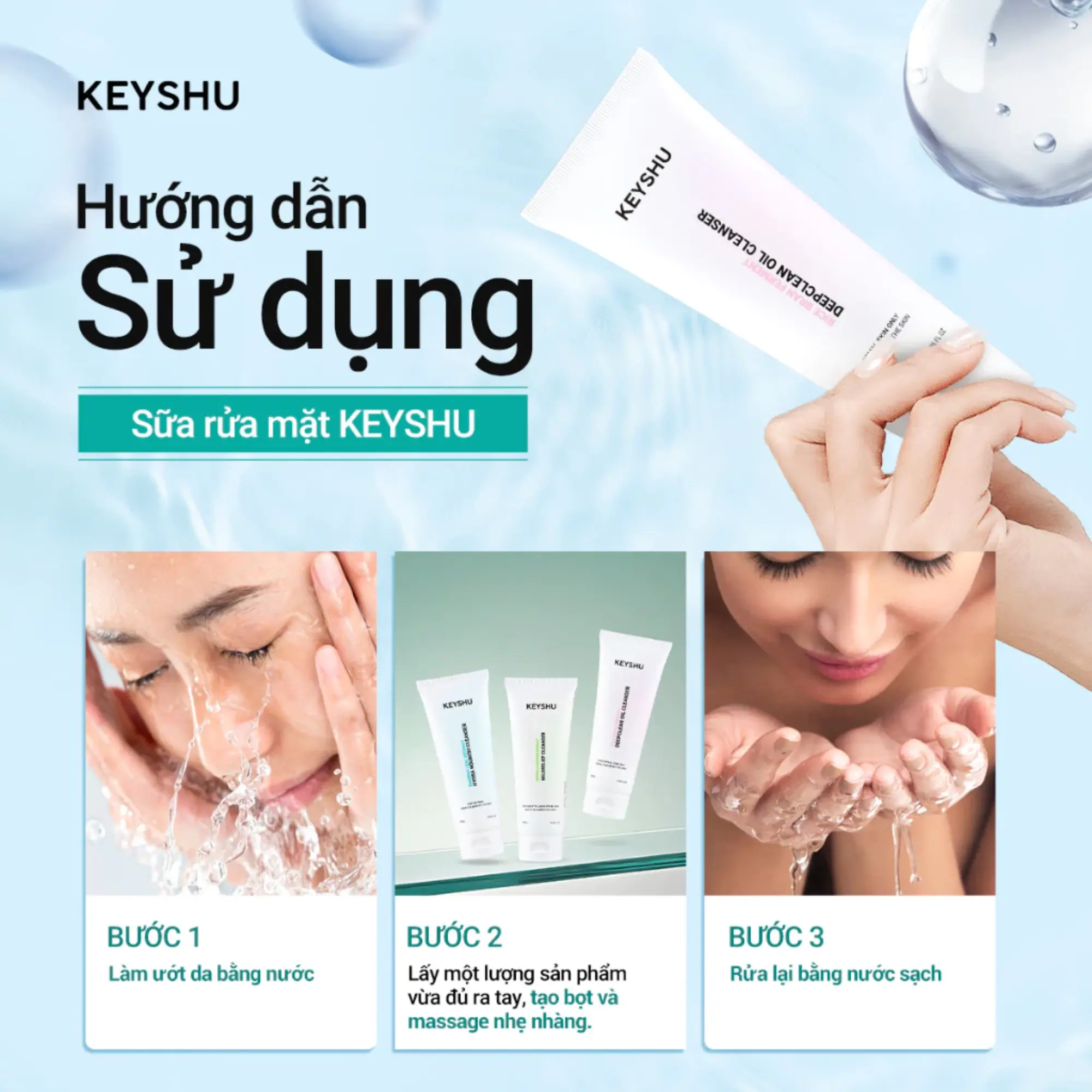 sữa rửa mặt Deepclean Oil