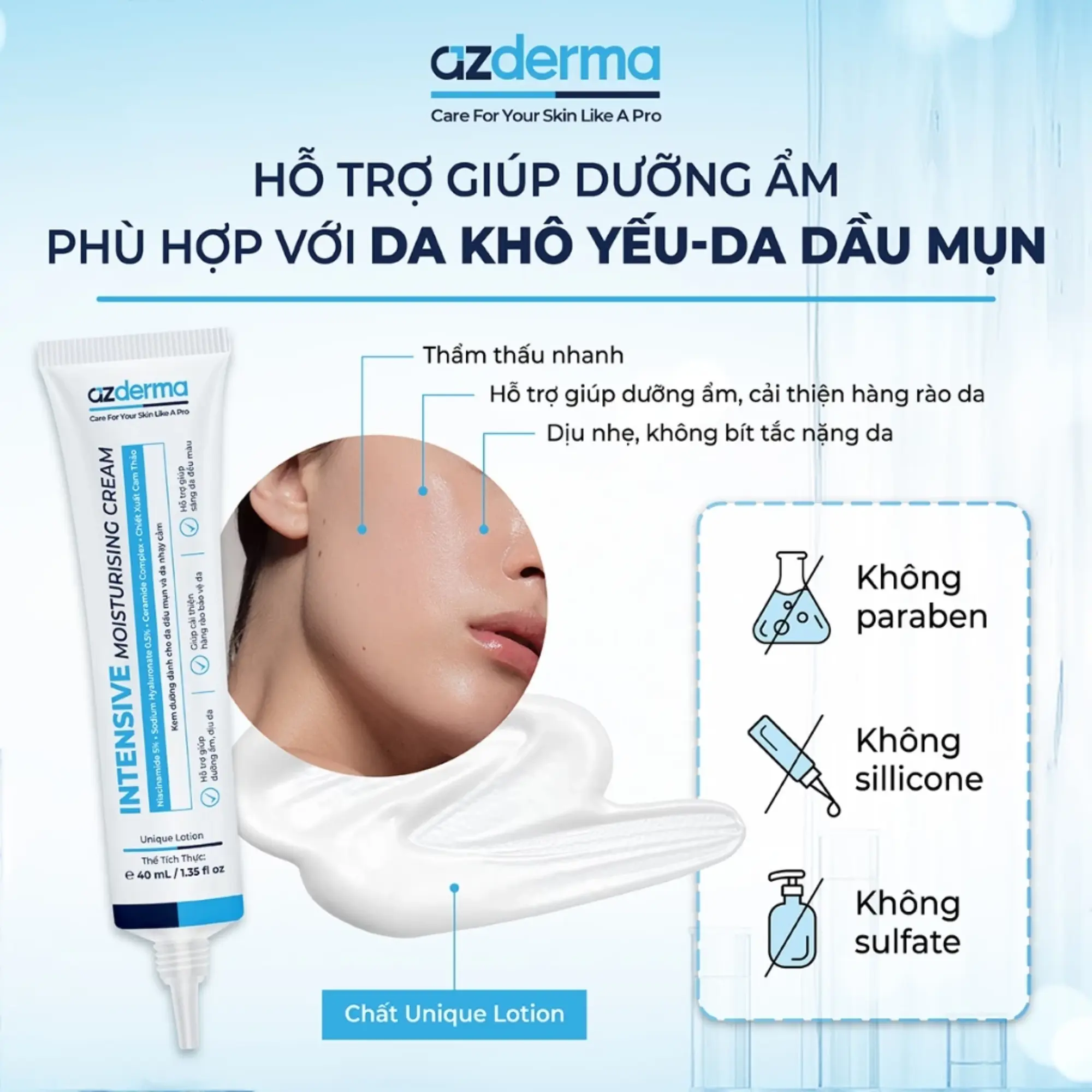 kem dưỡng azderma