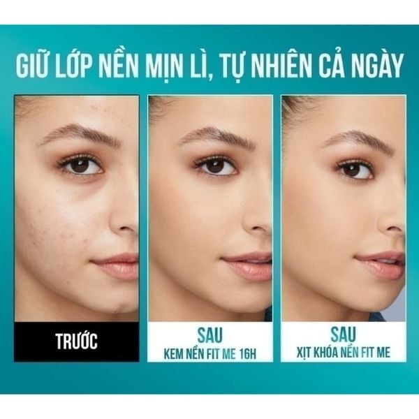 Xịt Khóa Nền Cố Định Trang Điểm Maybelline Fit Me Matte + Poreless Setting Spray