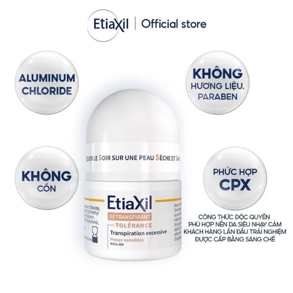 Lăn Khử Mùi Etiaxil Detranspirant Roll-On