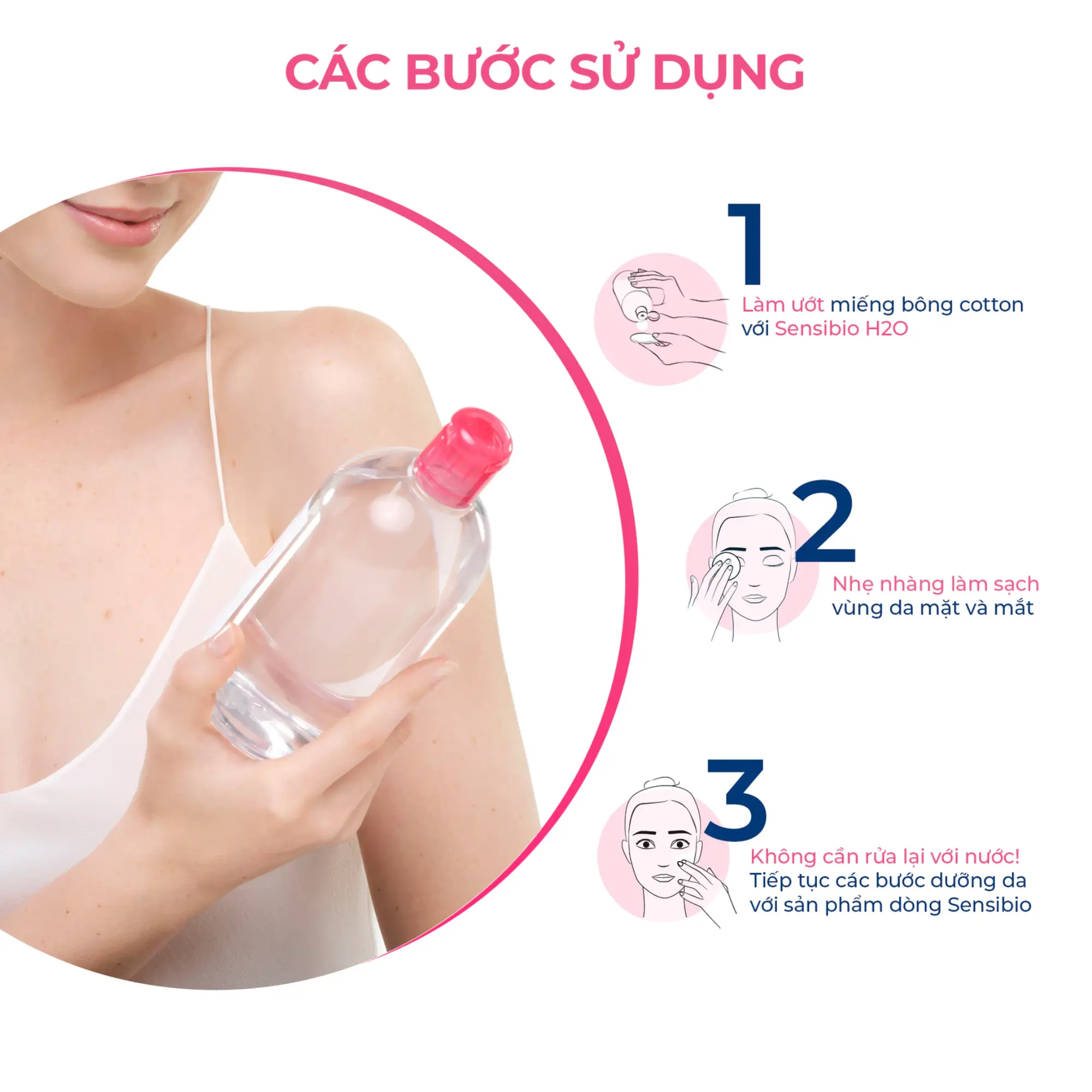 hướng dẫn sử dụng nước tẩy trang