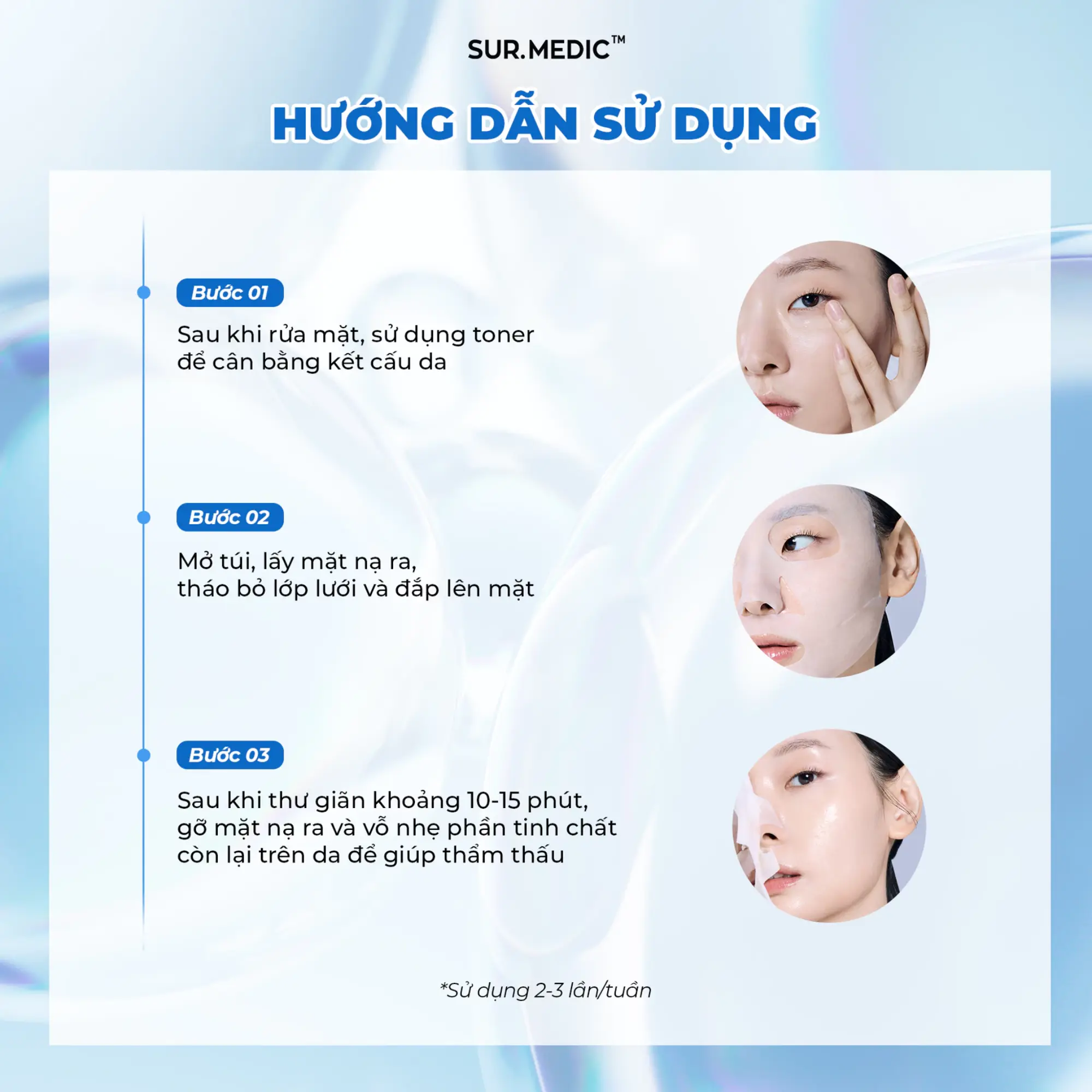 mặt nạ cấp nước Sur.medic