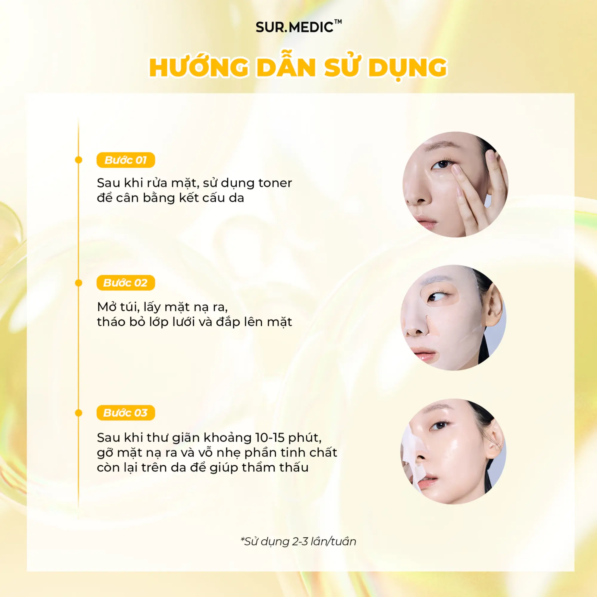 mặt nạ dưỡng sáng Sur.medic