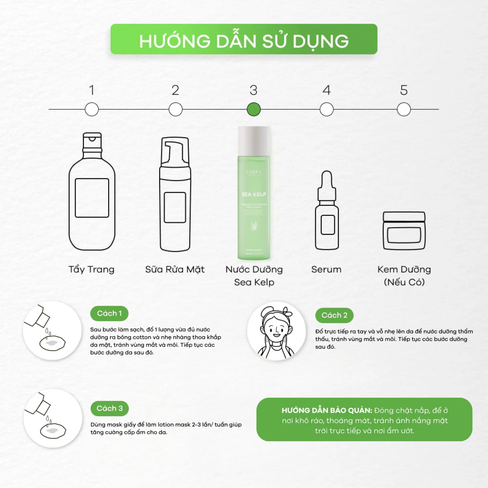 nước dưỡng Zakka