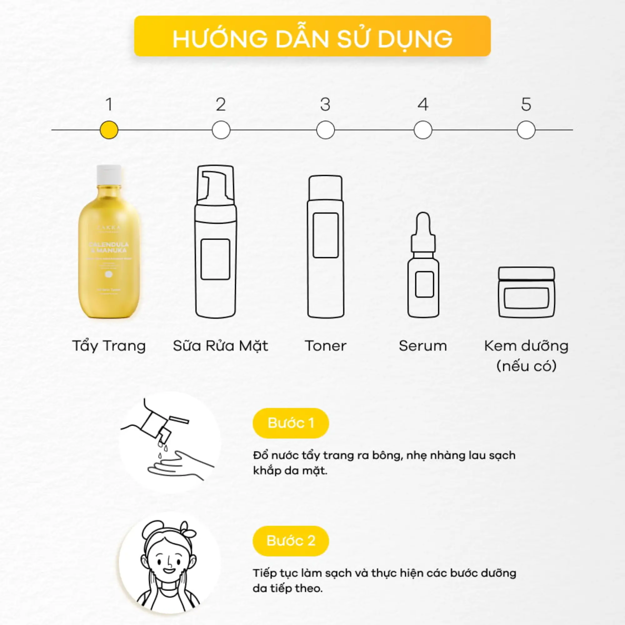 Nước tẩy trang hoa cúc zakka