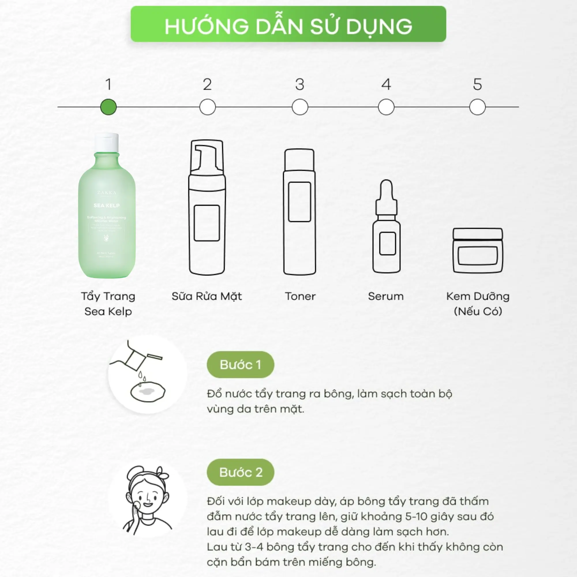 nước tẩy trang zakka