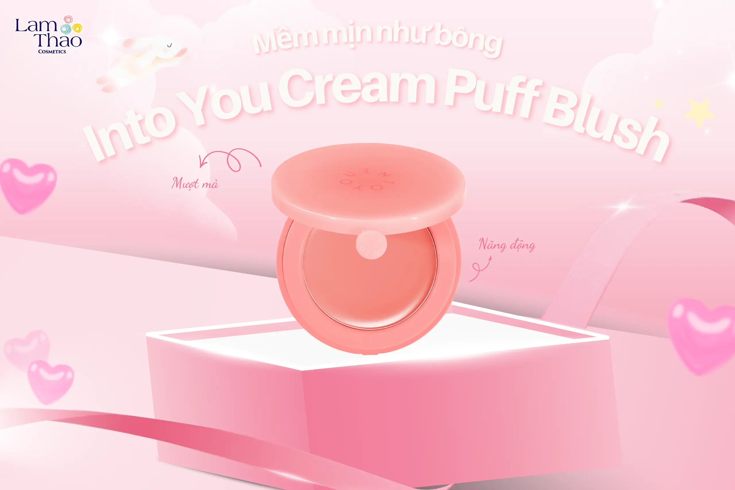 má hồng dạng kem