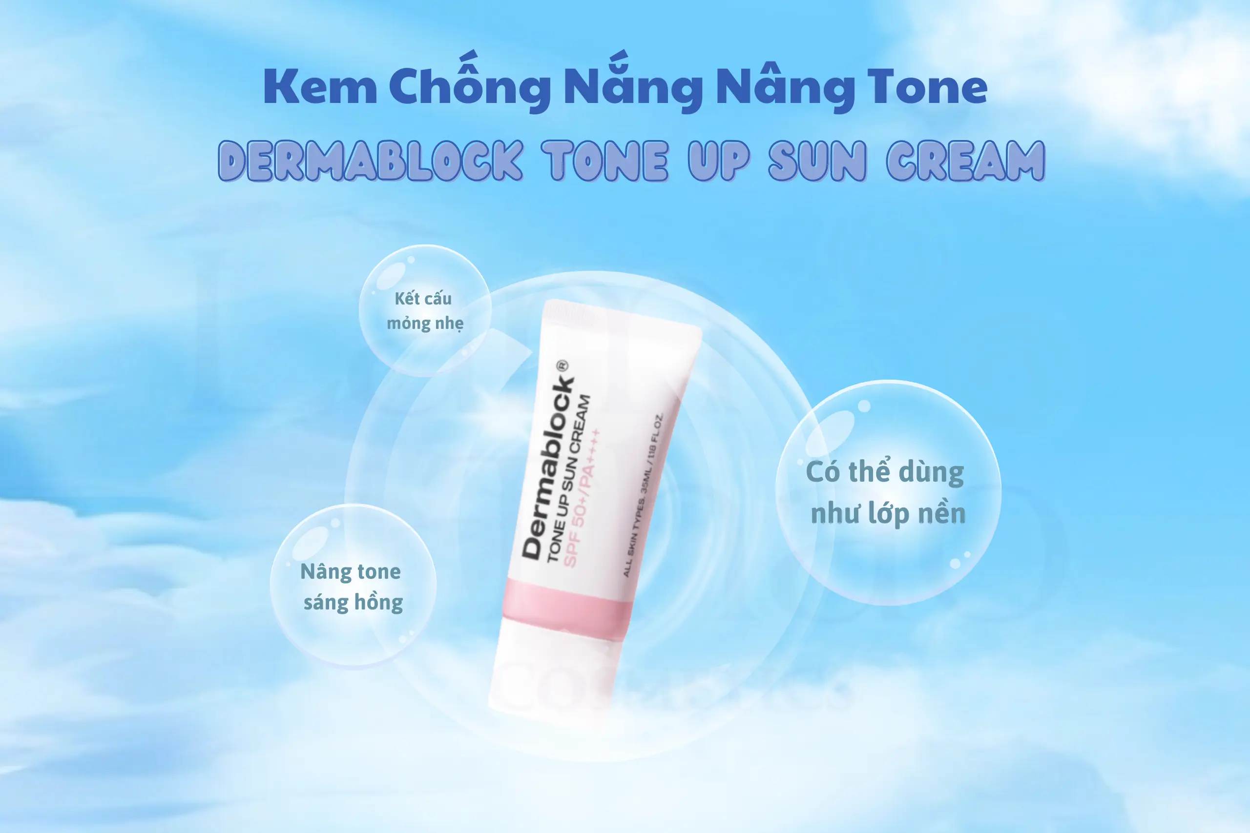 kem chống nắng nâng tone