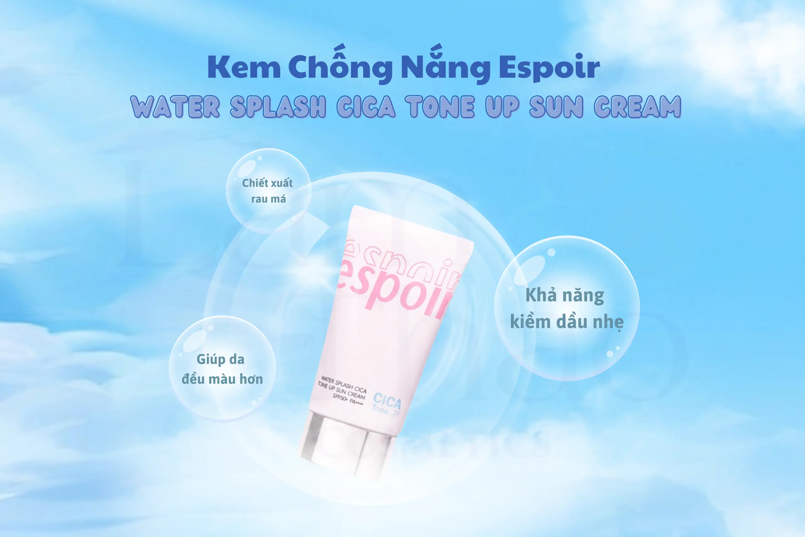 kem chống nắng nâng tone