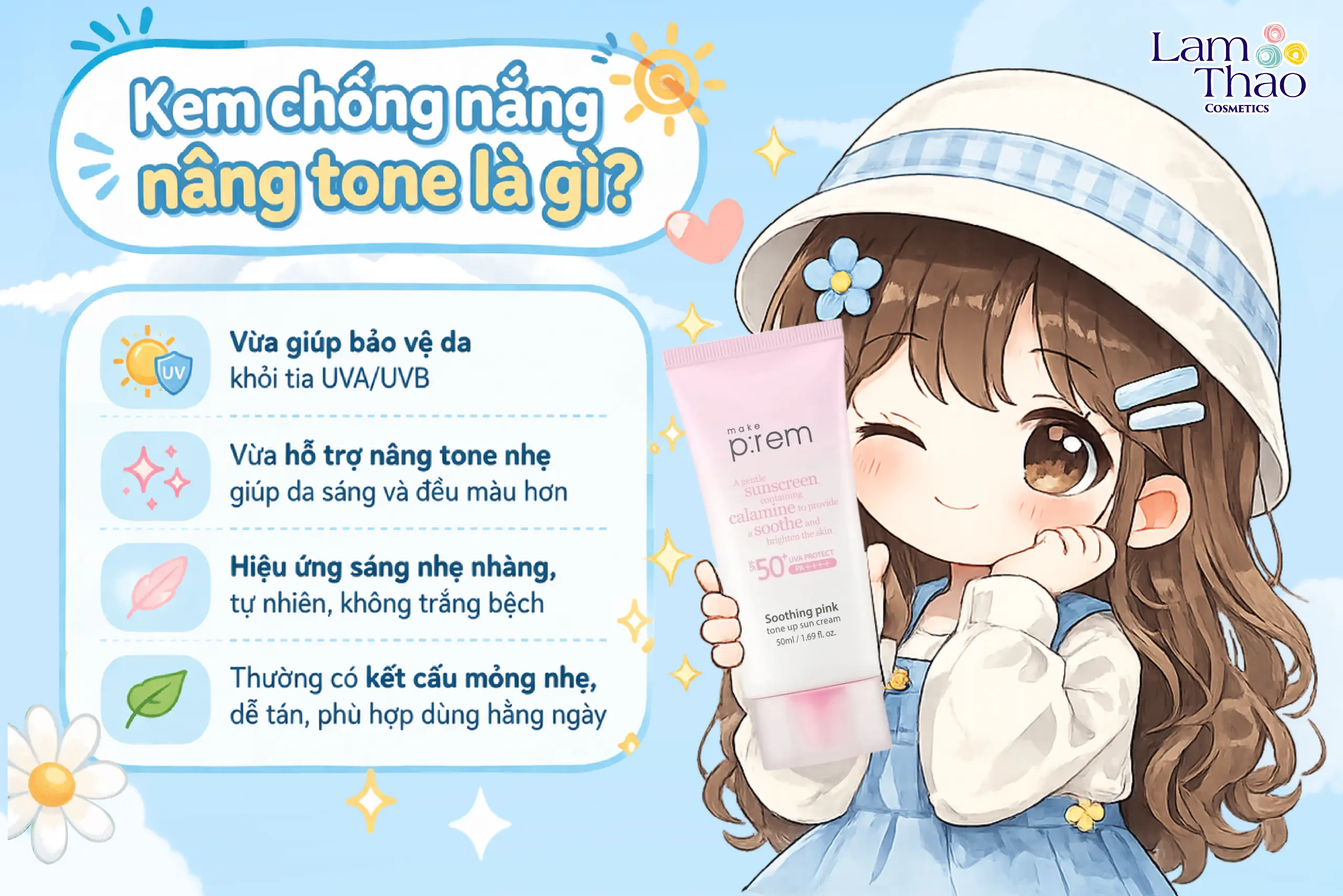 kem chống nắng nâng tone