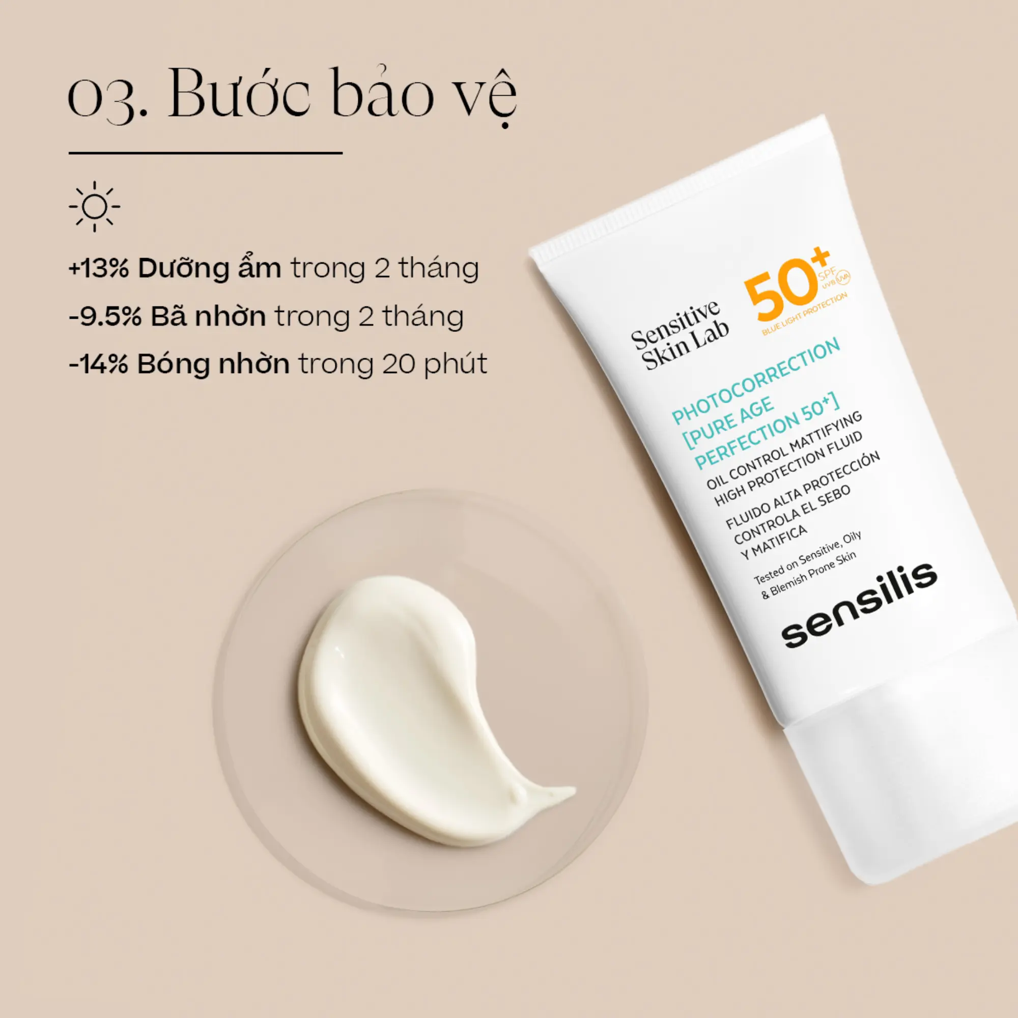 kem chống nắng 50+ sensilis