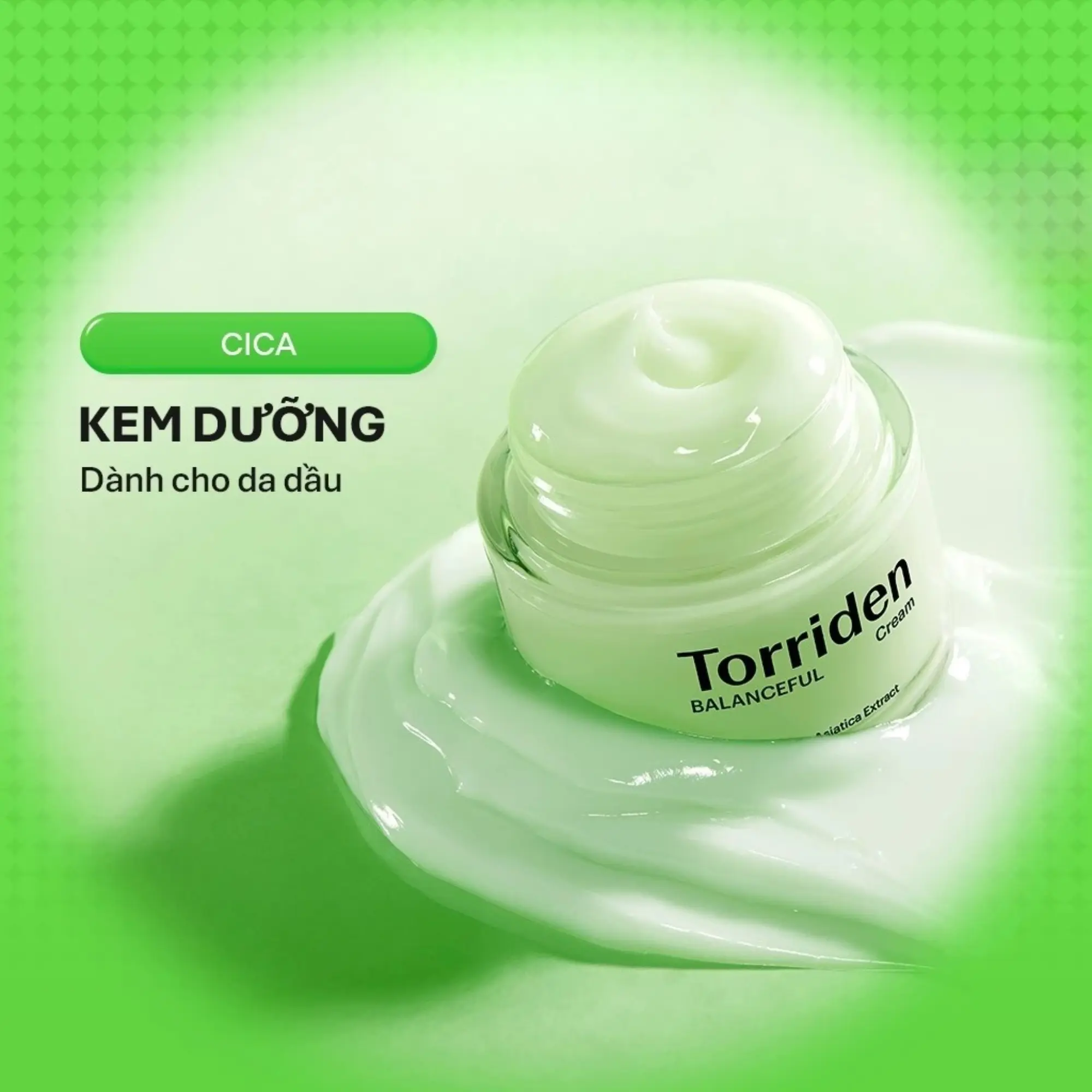 kem dưỡng xanh lá