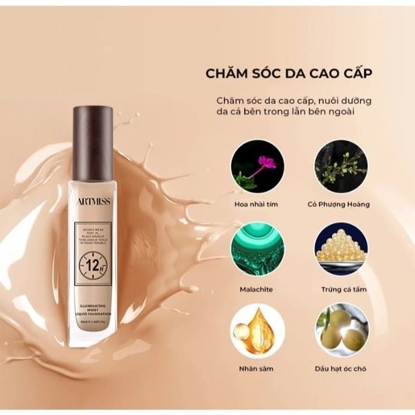 Kem Nền Artmiss 12h Illuminating Moist Liquid Foundation