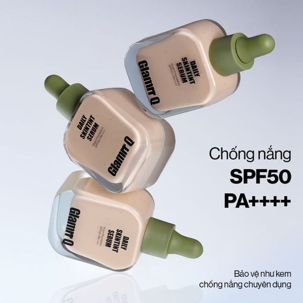 Kem Nền Căng Bóng Glamrr Q Daily Skintint Serum Vegan Foundation