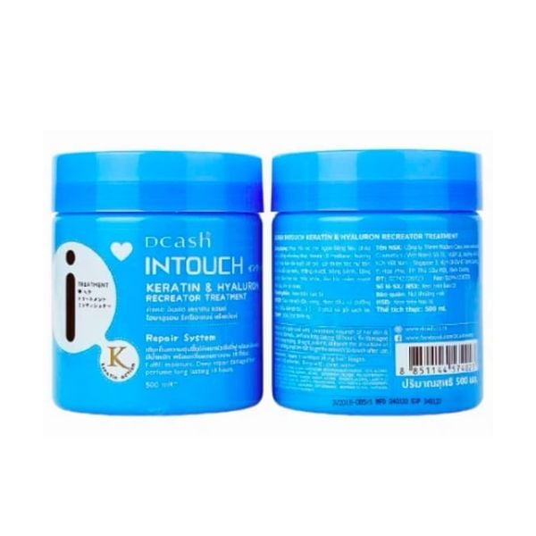 Kem Ủ Tóc Dcash Intouch Keratin & Hyaluron Recreator Treatment