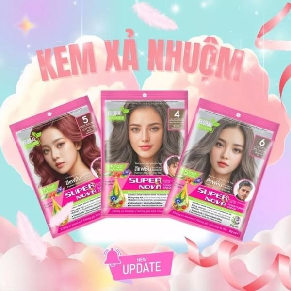Kem Xả Nhuộm Supernova Floral Organic