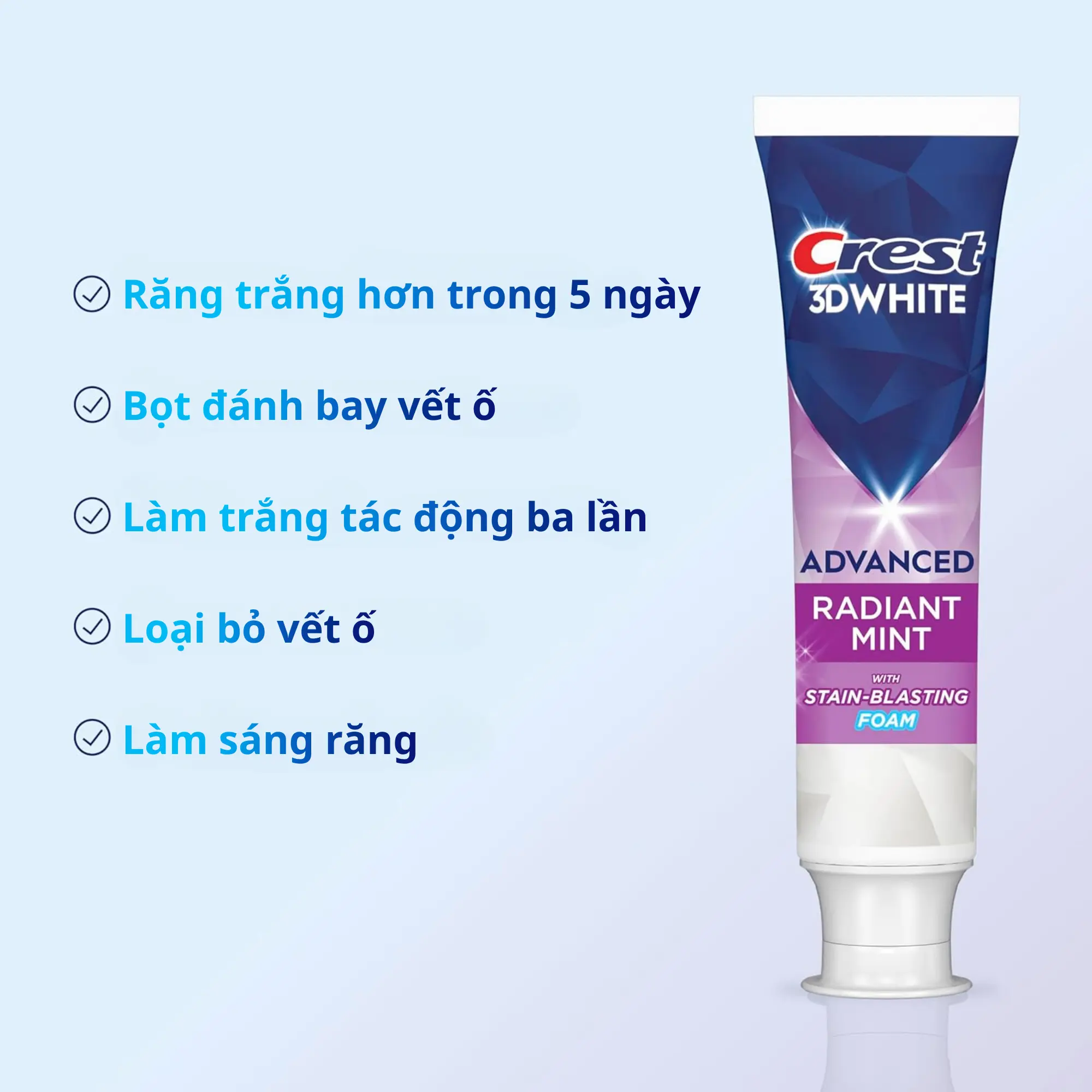 3D White Advanced Radiant Mint Fluoride Anticavity Toothpaste